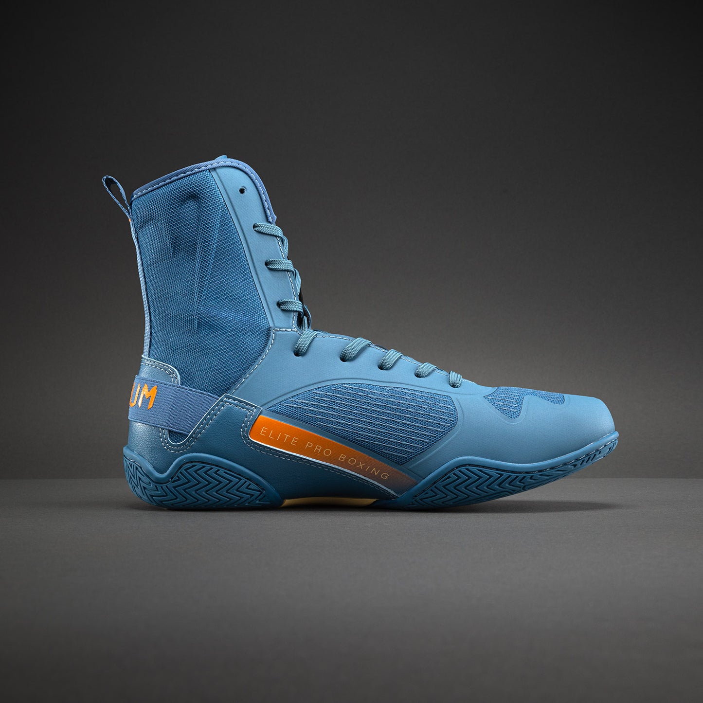 Venum Elite Neo Boxschuhe – Stahlblau/Orange