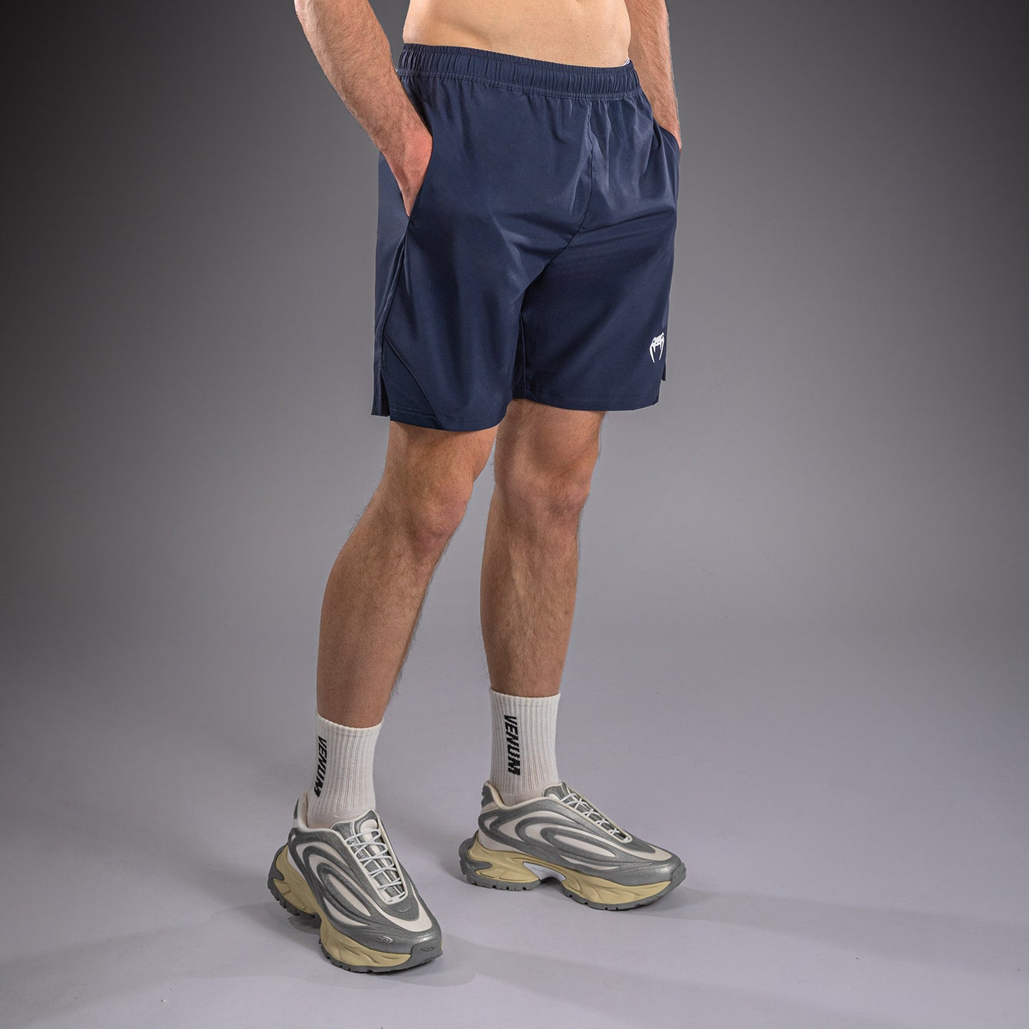 Venum Contender Trainingsshorts - Marineblau/Weiß