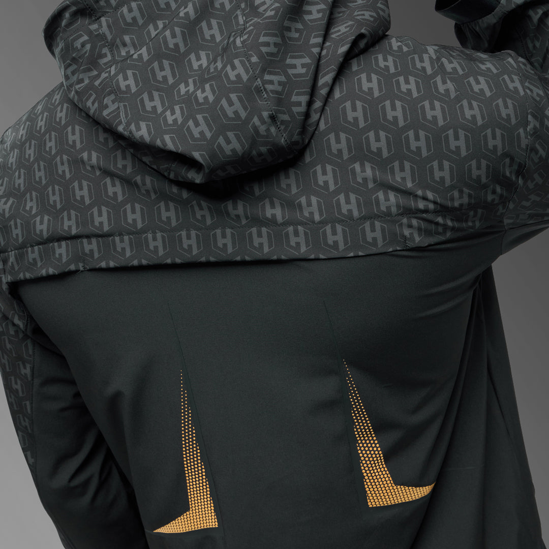 FK x Venum Hexagone MMA Komplettes Trainingsanzug-Set (Jacke + Hose) - Schwarz/Gold