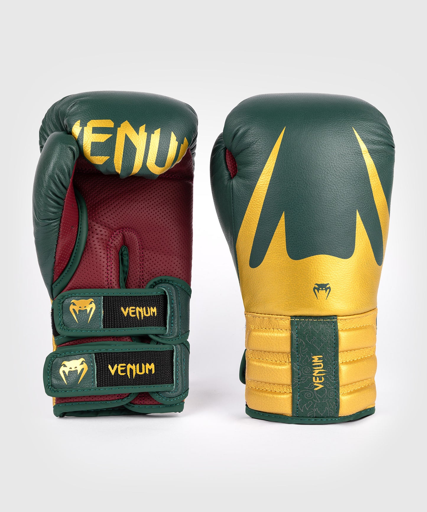 Venum Reverso Boxhandschuhe - Smaragdgrün / Gold