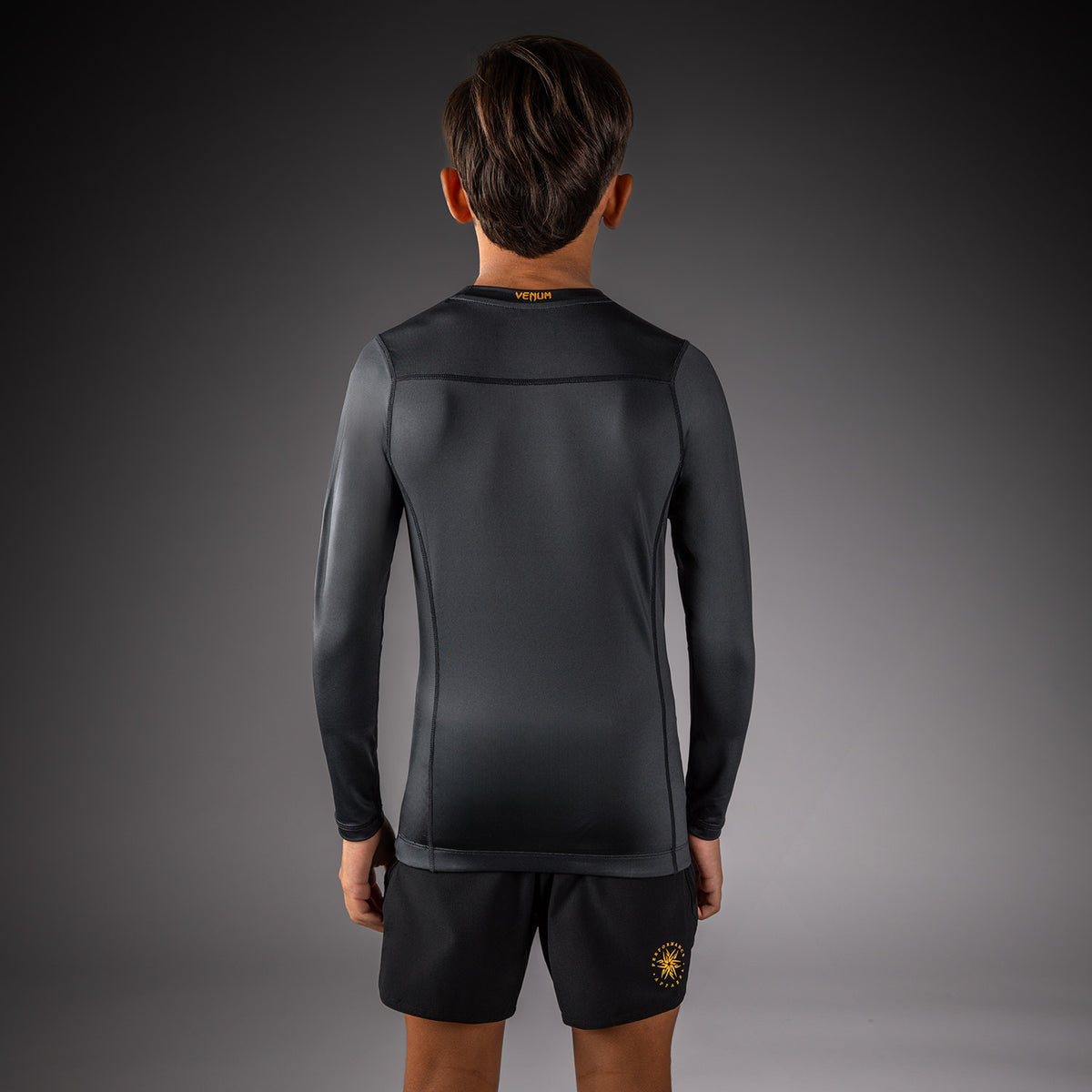 Venum Attack Langarm-Rashguard für Kinder - Schwarz/Gold