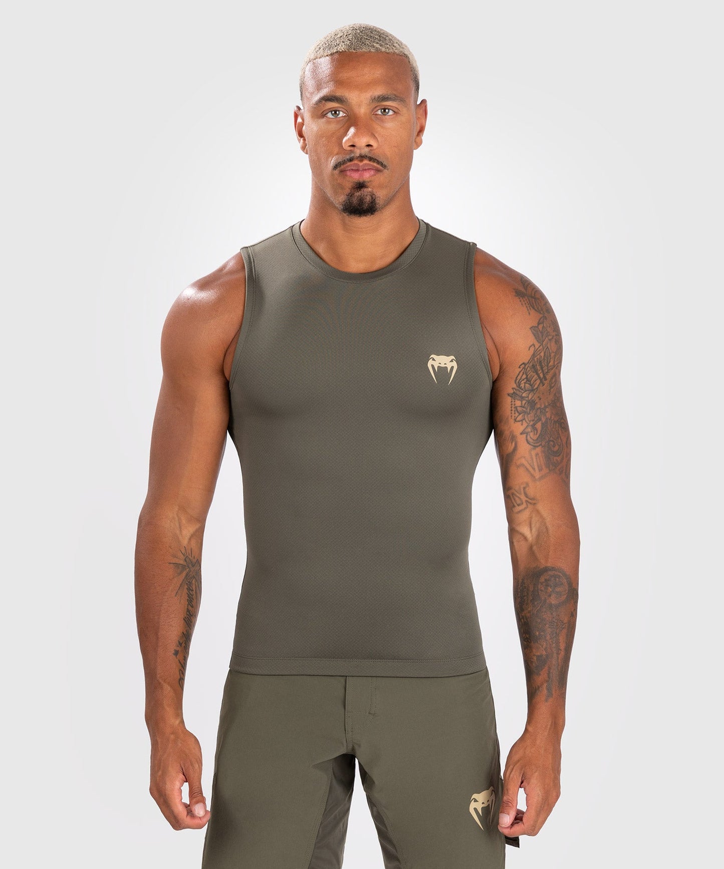 Venum Contender Herren Ärmelloser Rashguard - Khaki