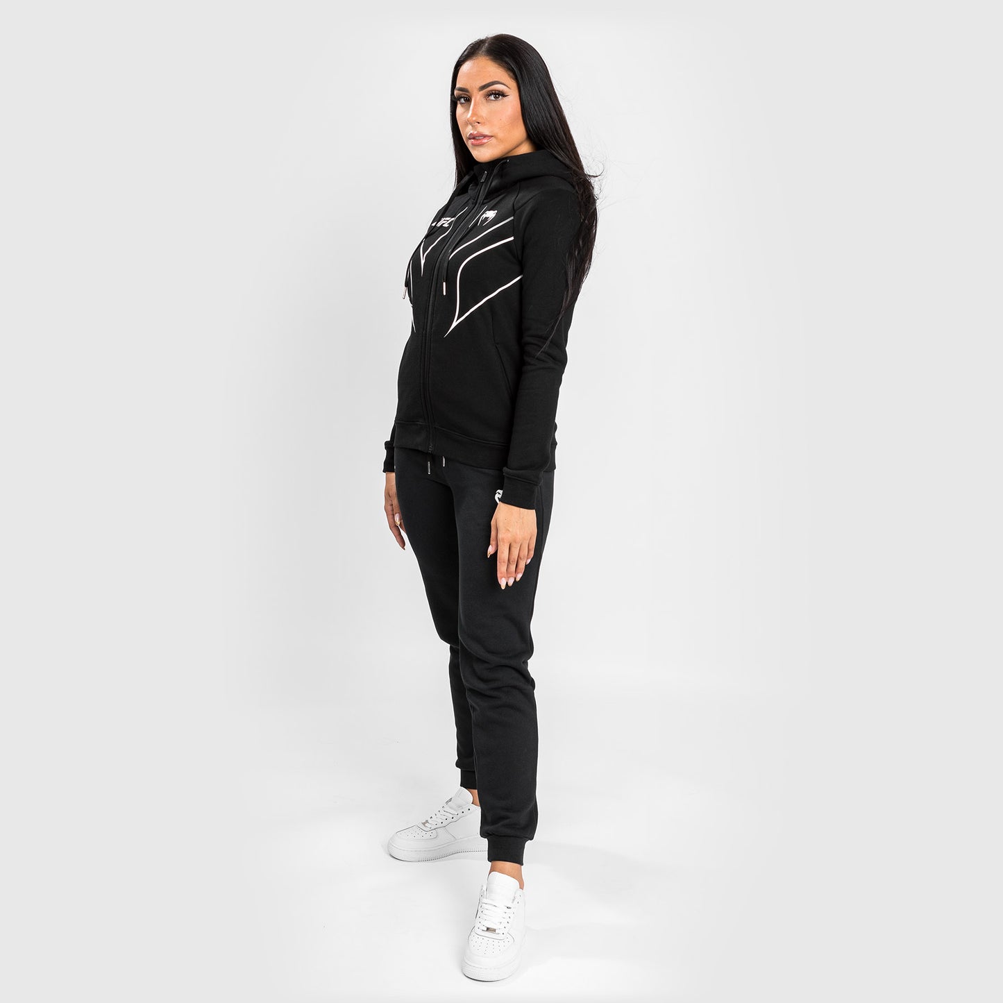 UFC Venum Fight Night 2.0 Replik Frauen Full Zip Hoodie - schwarz