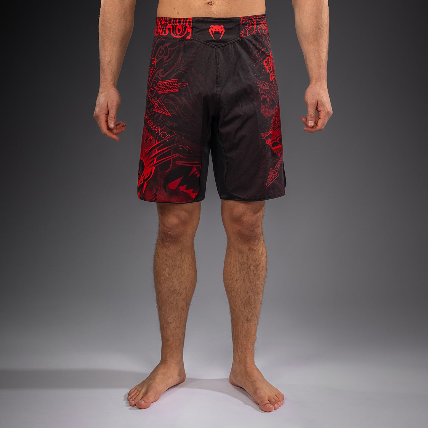 Venum Wolf Atak Fightshorts – Schwarz/Rot