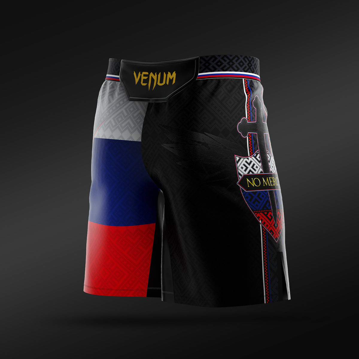 Venum UFC Unrivaled by Venum Petr Yan Long Fit Fightshorts für Herren – Schwarz