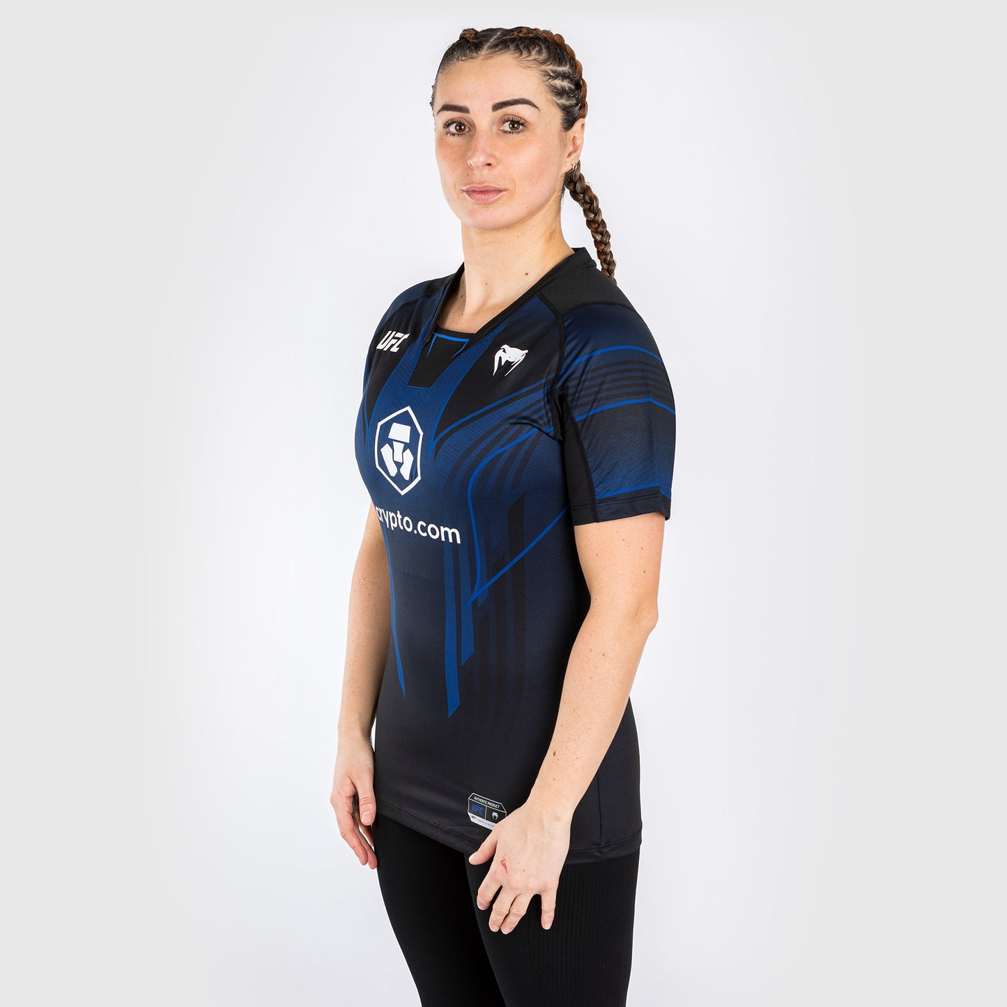UFC Venum Personalisiertes authentisches Fight Night 2.0 Walkout-Trikot für Frauen – Midnight Edition