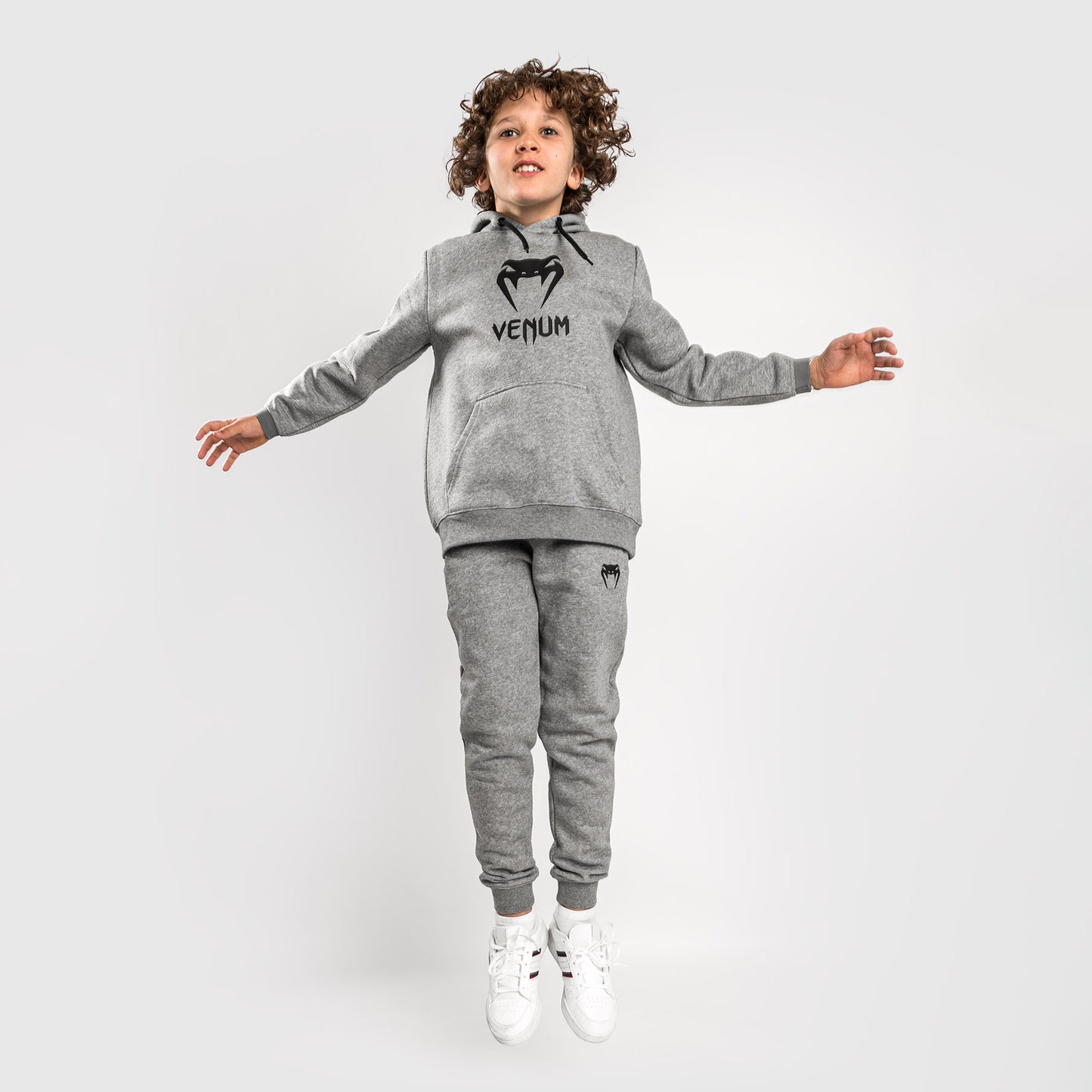 Venum Classic Hoodie – Für Kinder – Hellgrau Meliert