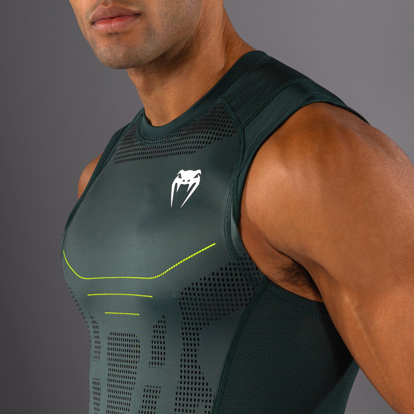 Venum Technical 3.0 Ärmelloses Rashguard - Waldgrün