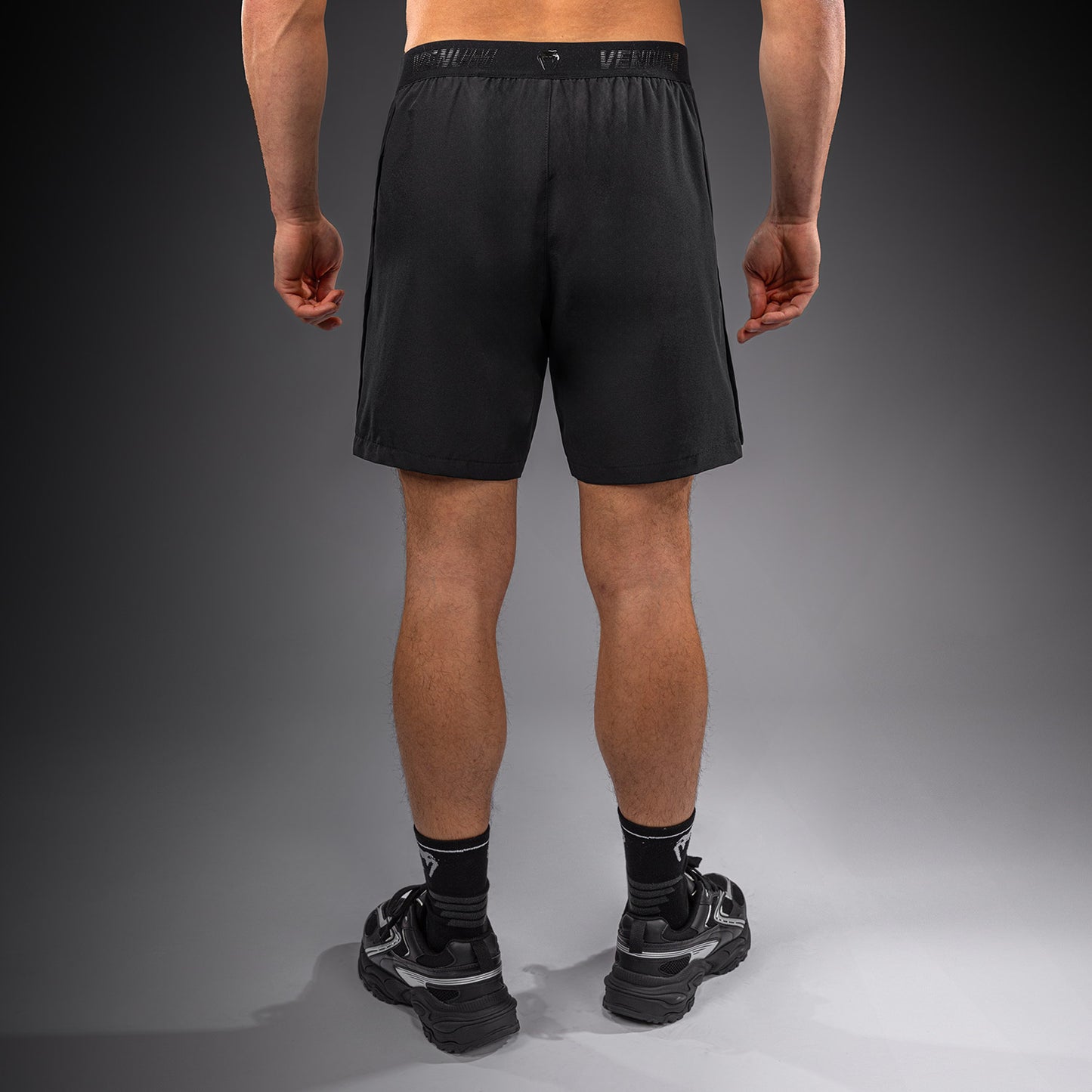 Venum Lazer Hybrid-Trainingsshorts – Schwarz/Grau