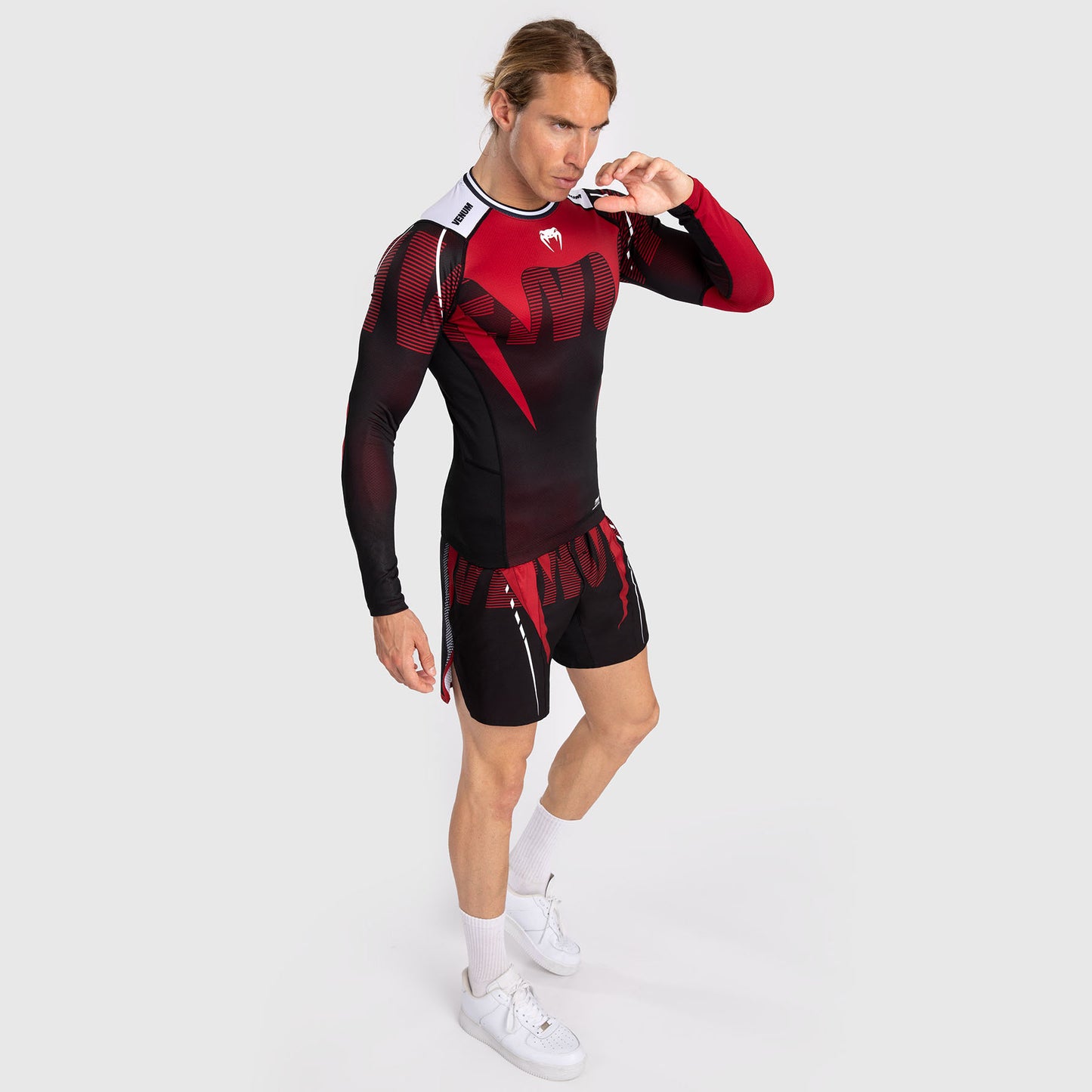 Venum Adrenaline Herren Langarm Rashguard - Red