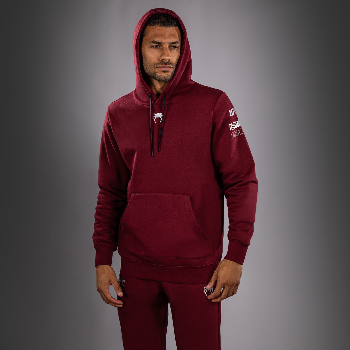 UFC Zenith by Venum Authentic Fight Week Pullover Hoodie Herren - Burgunderrot