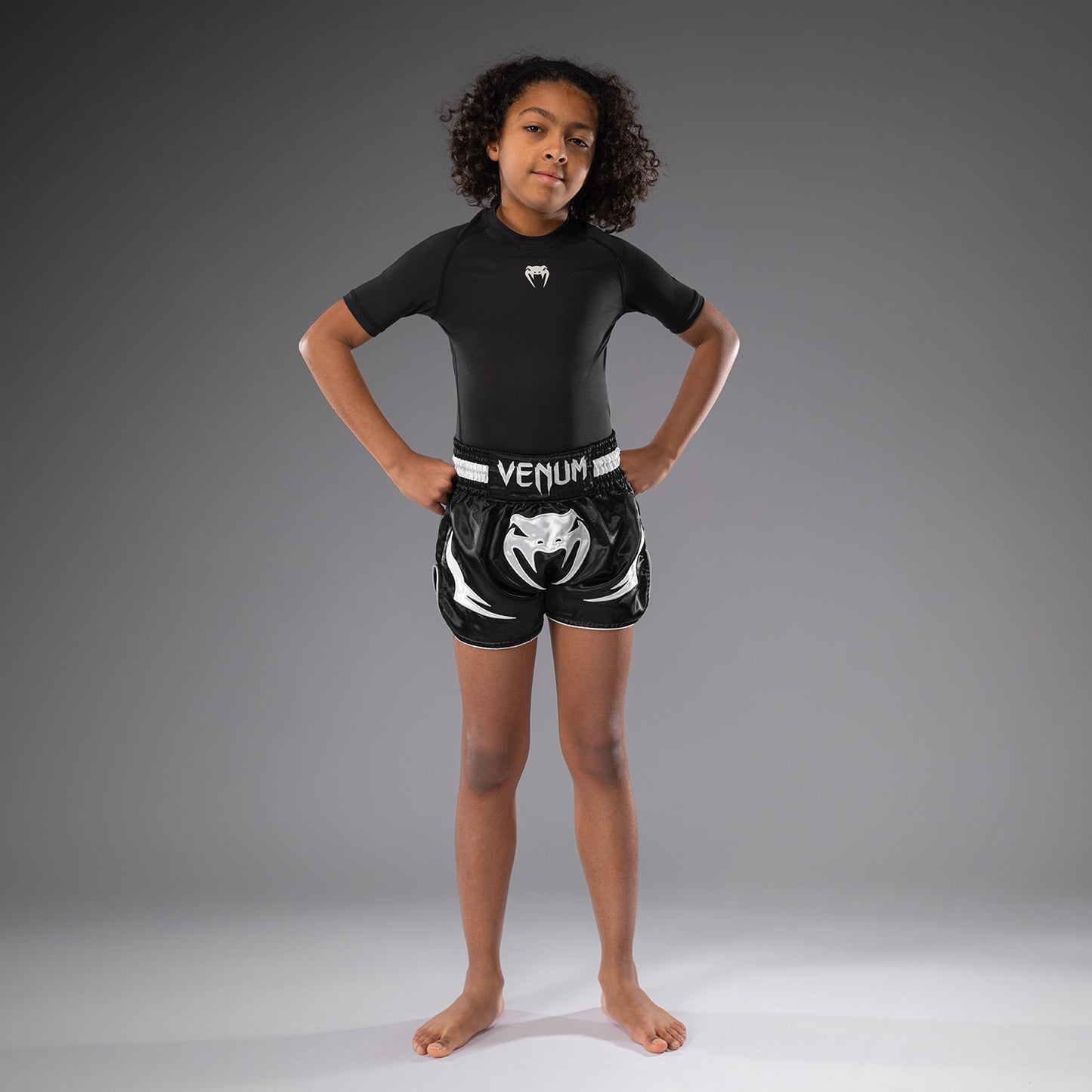Venum Inferno Kinder Thai Shorts - Schwarz