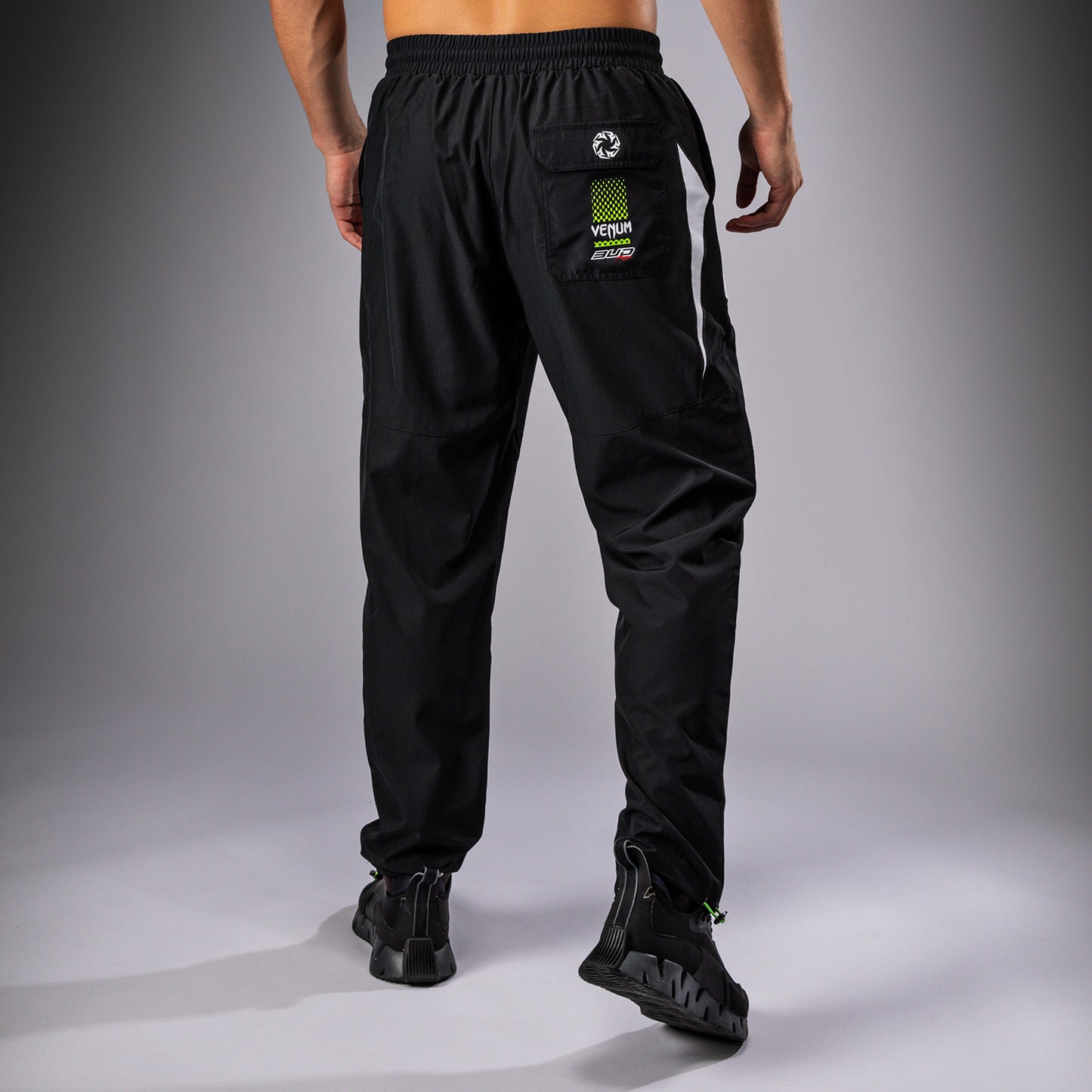 Venum x Bud Racing Herren-Jogger - Schwarz/Weiß/Limettengrün