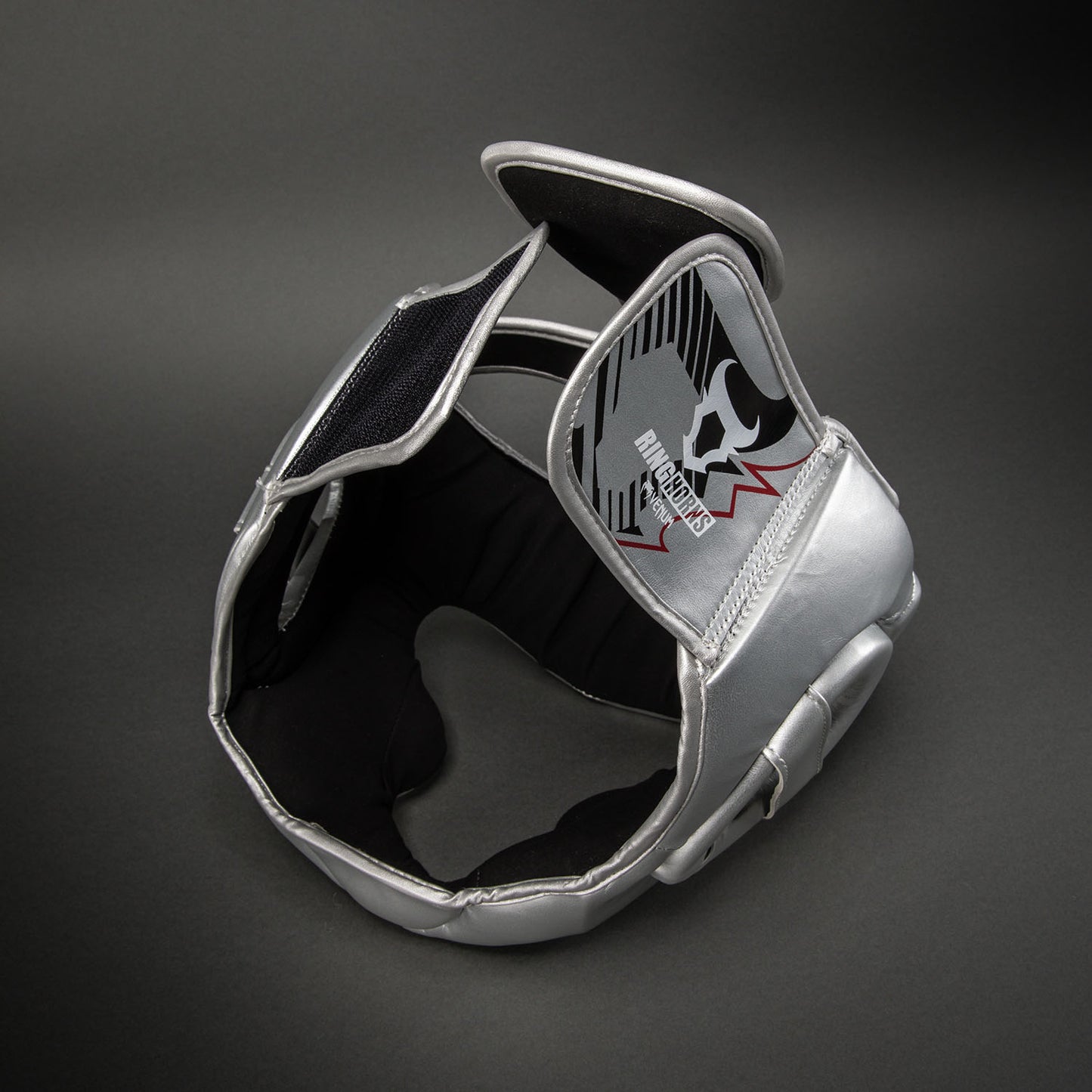 Ringhorns Charger by Venum Kopfschutz – Silber/Schwarz