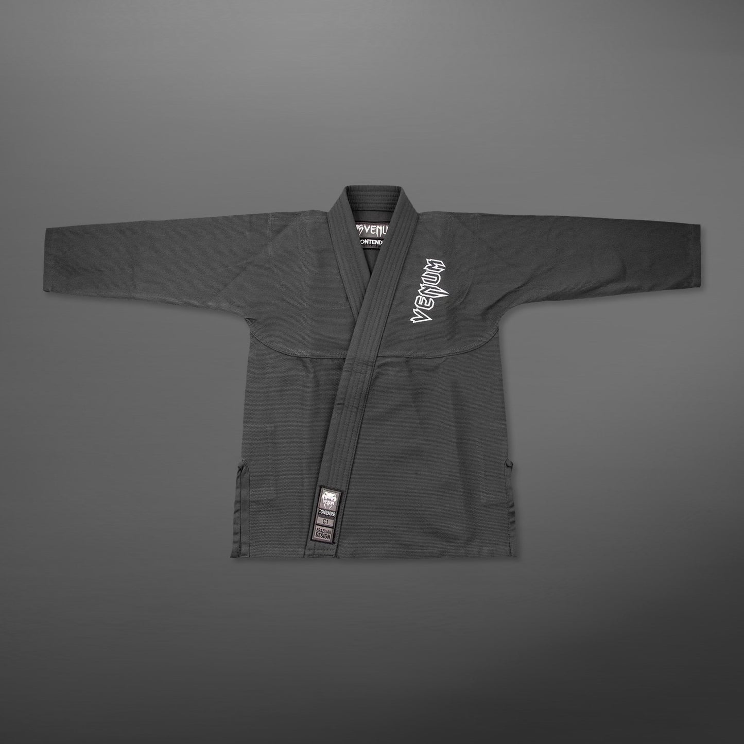 Venum Contender Kids BJJ Gi (Weißer Gürtel angeboten) - Grau