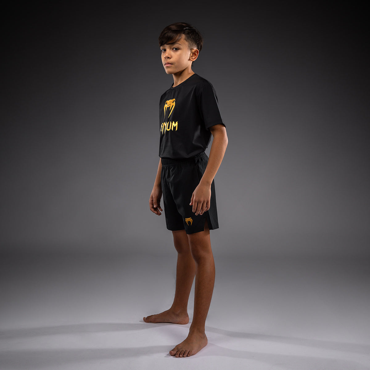 Venum Contender Trainingsshorts für Kinder - Schwarz/Gold