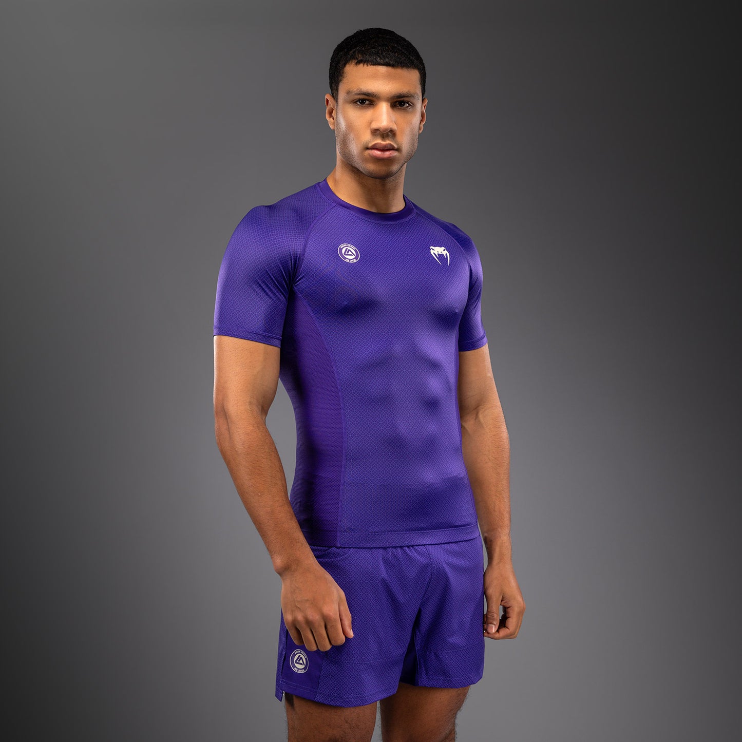 Venum x Roger Gracie Academy Kurzarm Rashguard - Lila
