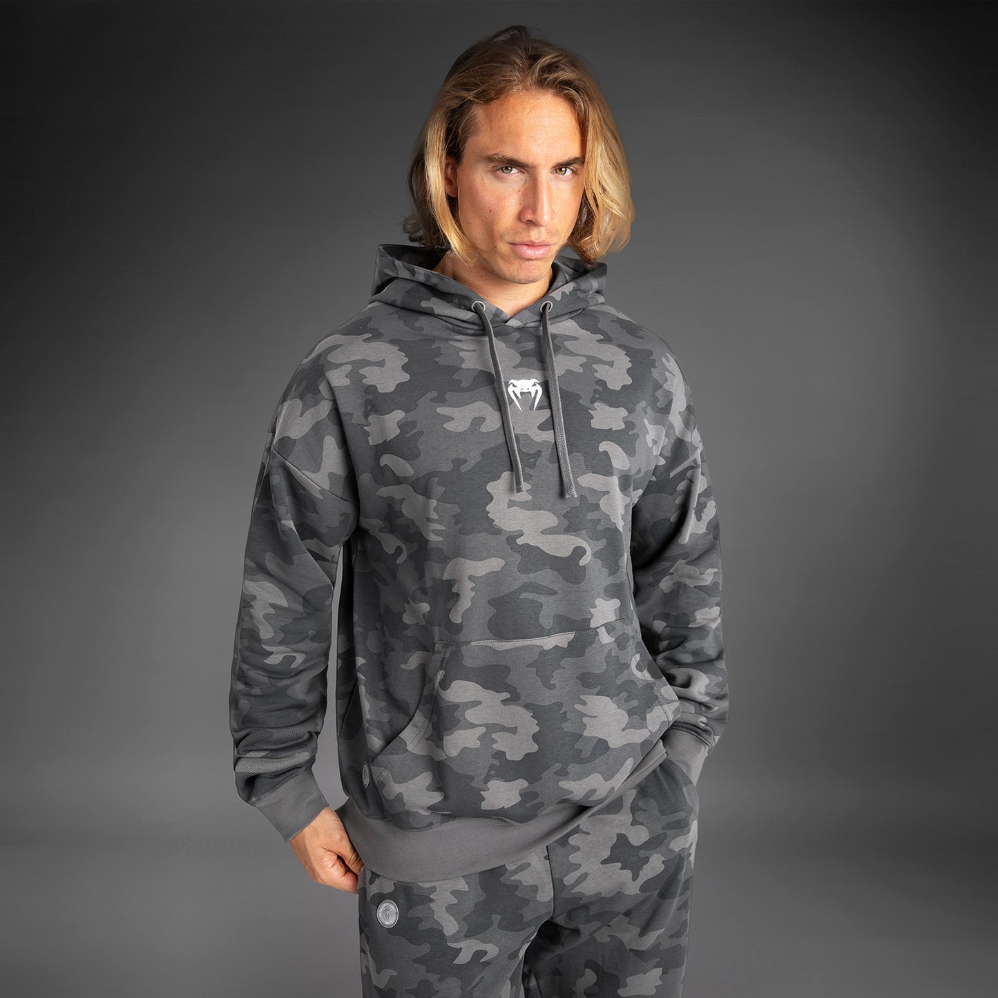 Venum Vortex XL Herren Kapuzenpullover - Anthrazit Camo