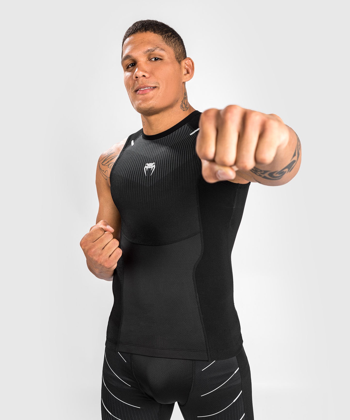 Venum Rashguard Sleeveless Biomecha - Schwarz/Grau