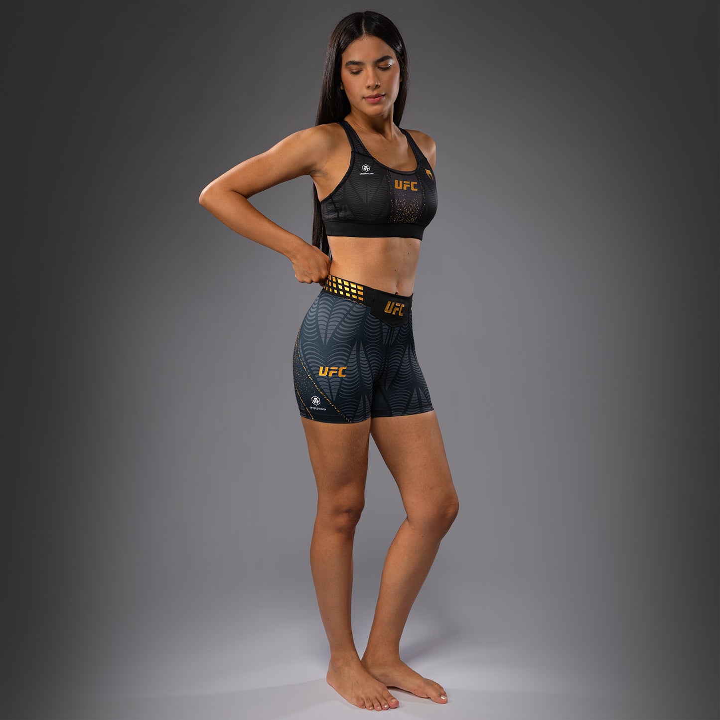 UFC Zenith by Venum Authentic Fight Night Kurze Passform Vale Tudo Short Damen Personalisiert - Champion