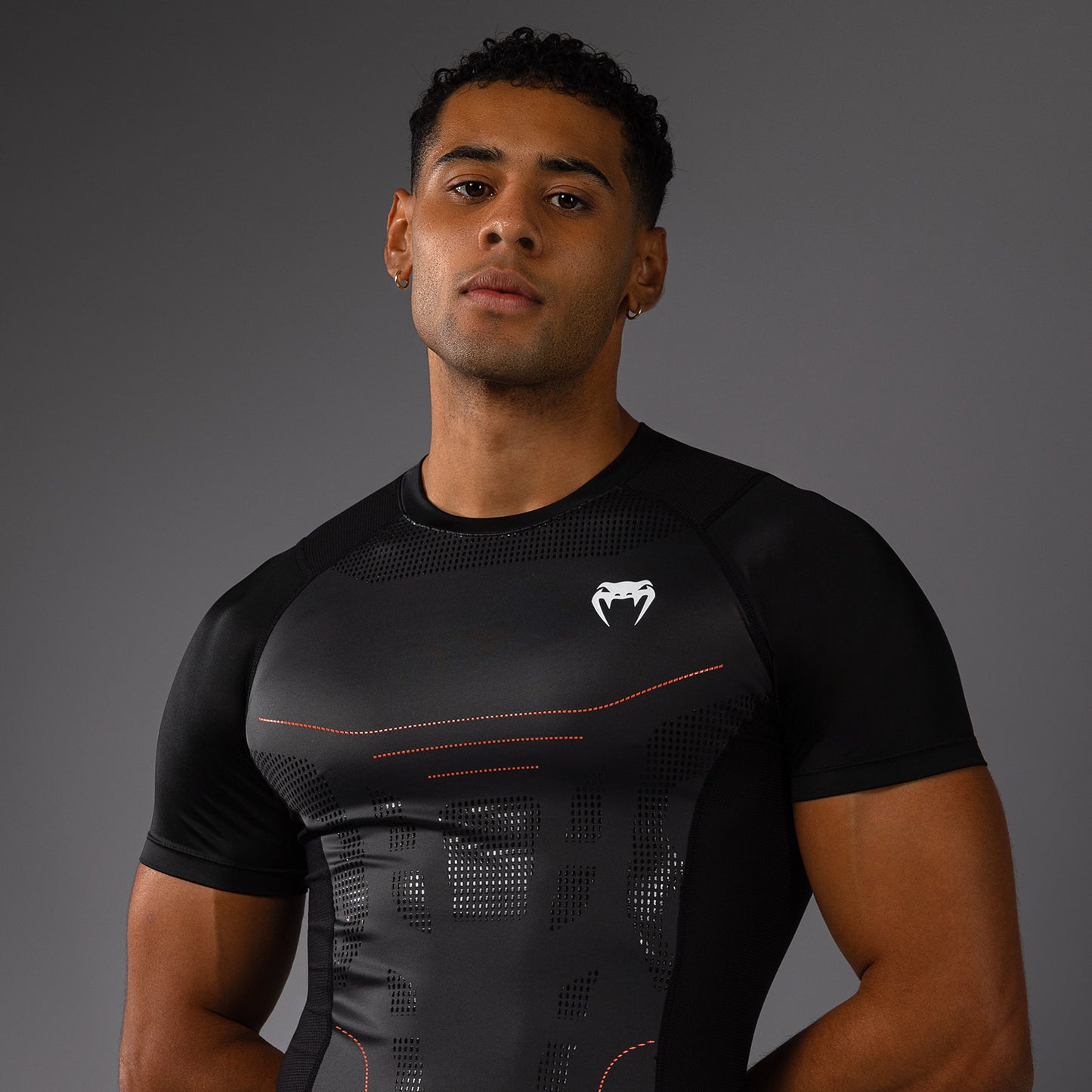 Venum Technical 3.0 Kurzarm Rashguard - Graphit