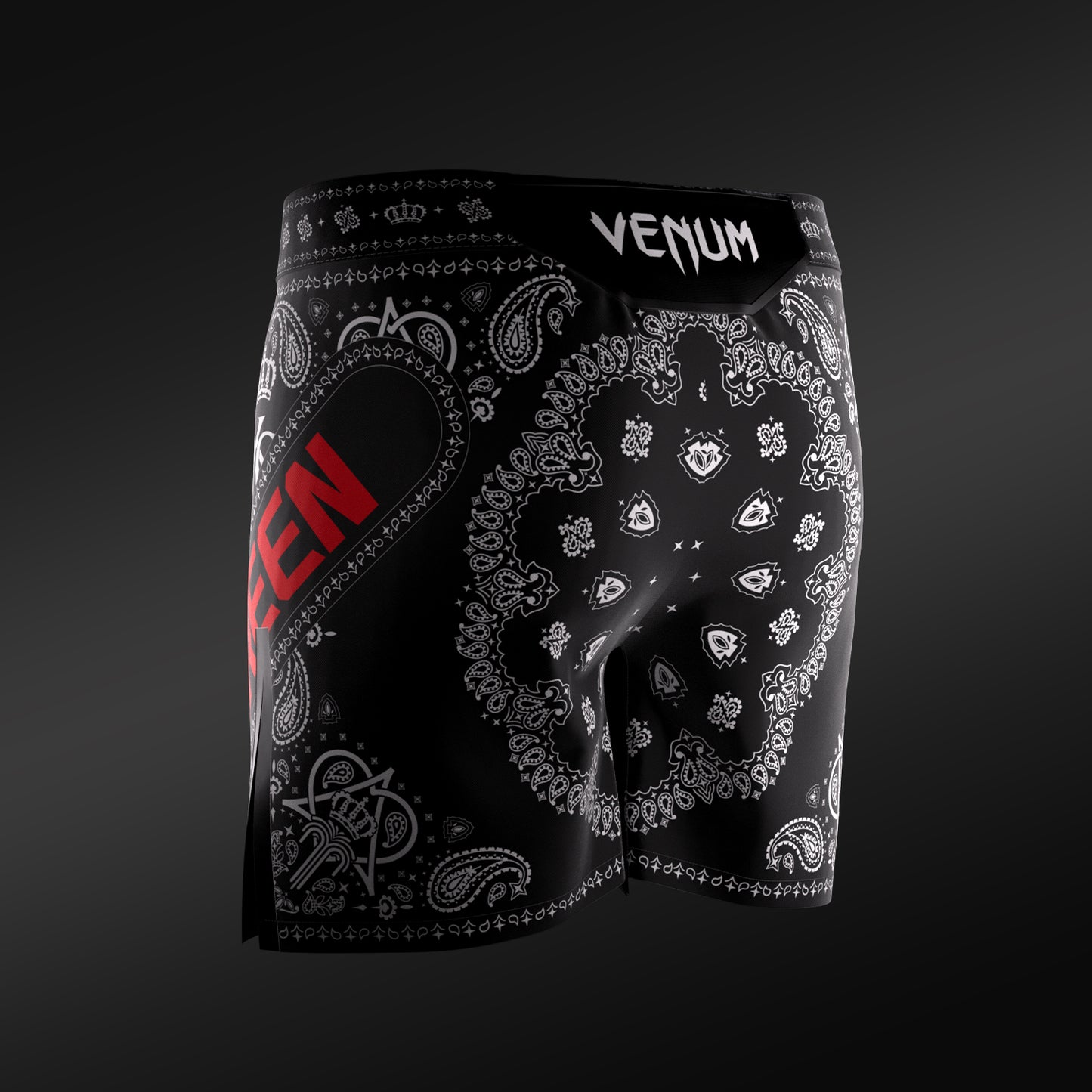UFC Adrenaline Unrivaled by Venum King Green Herren-Vale-Tudo-Shorts - Schwarz