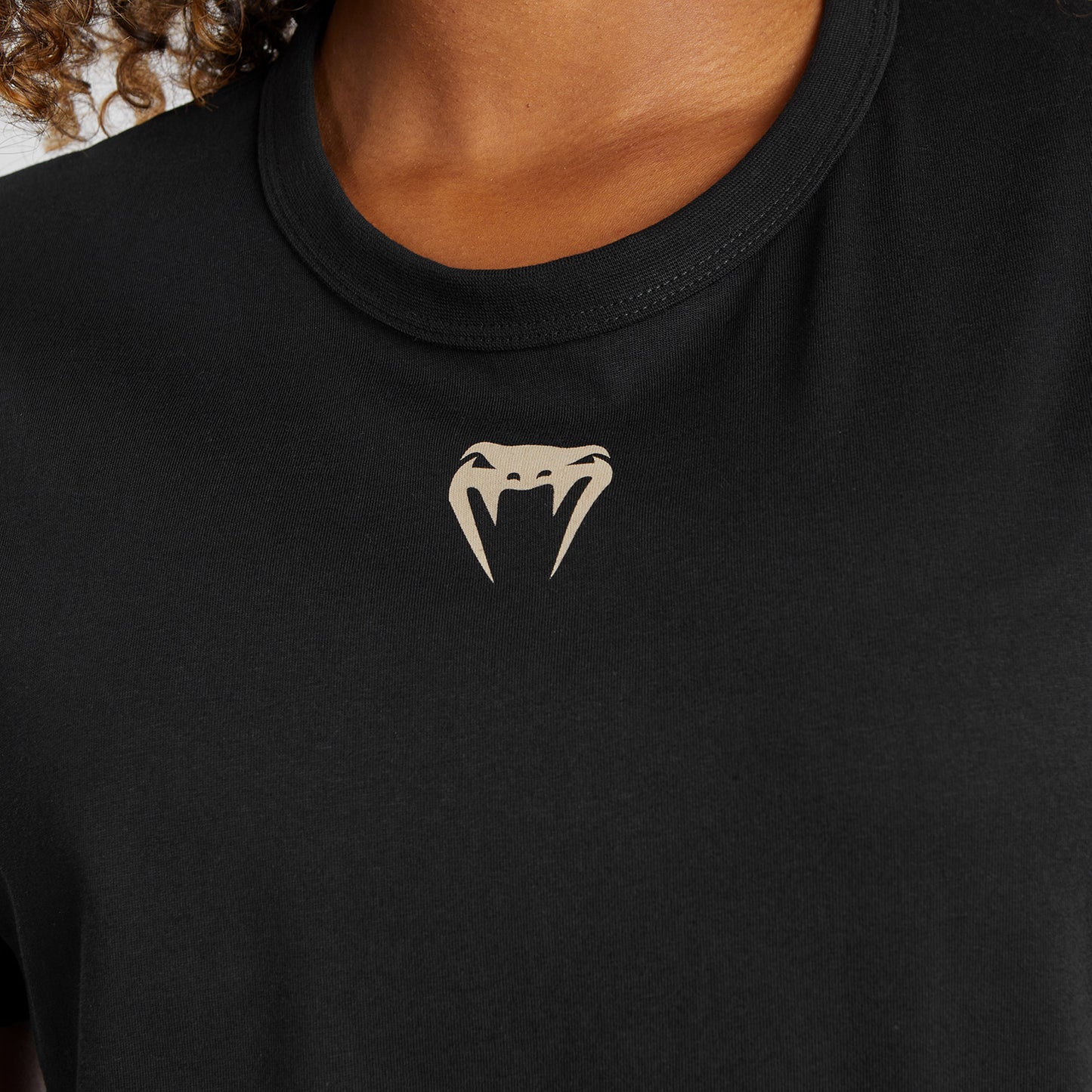 UFC Adrenaline by Venum Fight Week Kurzärmeliges T-Shirt aus Baumwolle für Frauen - Schwarz