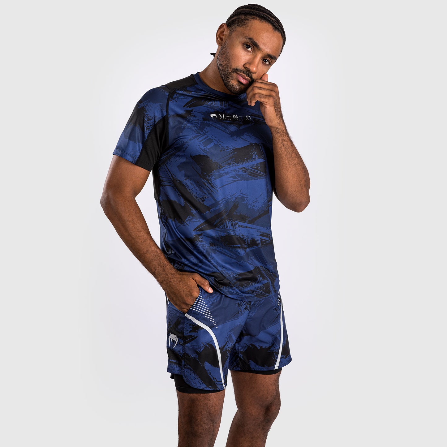 Venum Electron 3.0 Dry-Tech T-Shirt - Marineblau