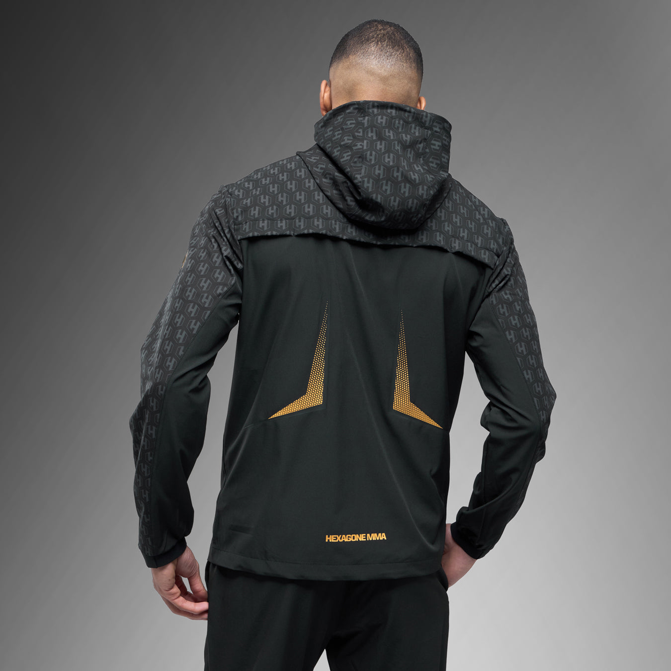 FK x Venum Hexagone MMA Komplettes Trainingsanzug-Set (Jacke + Hose) - Schwarz/Gold