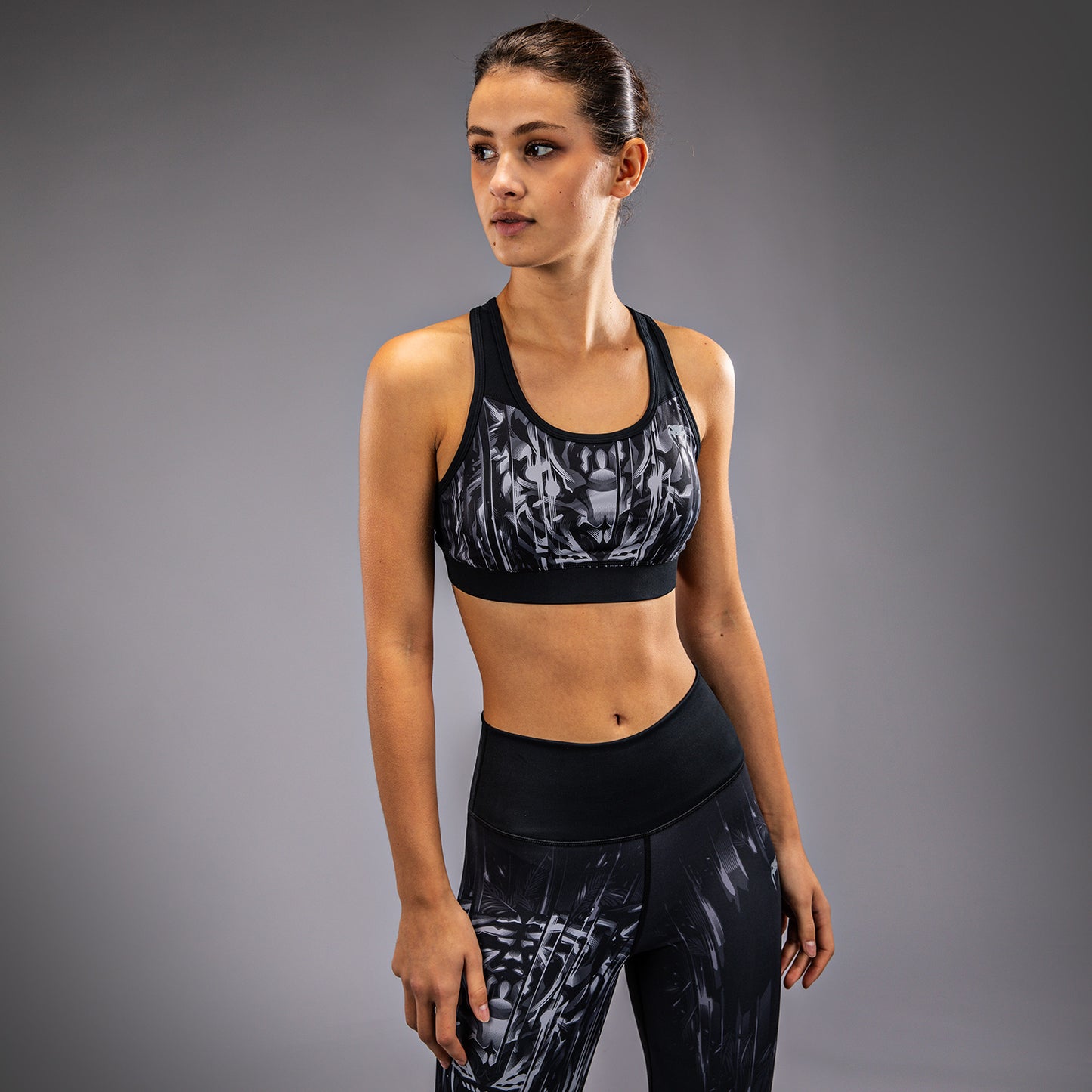 Venum Tiger Damen Sport-Bh - Schwarz/Silber