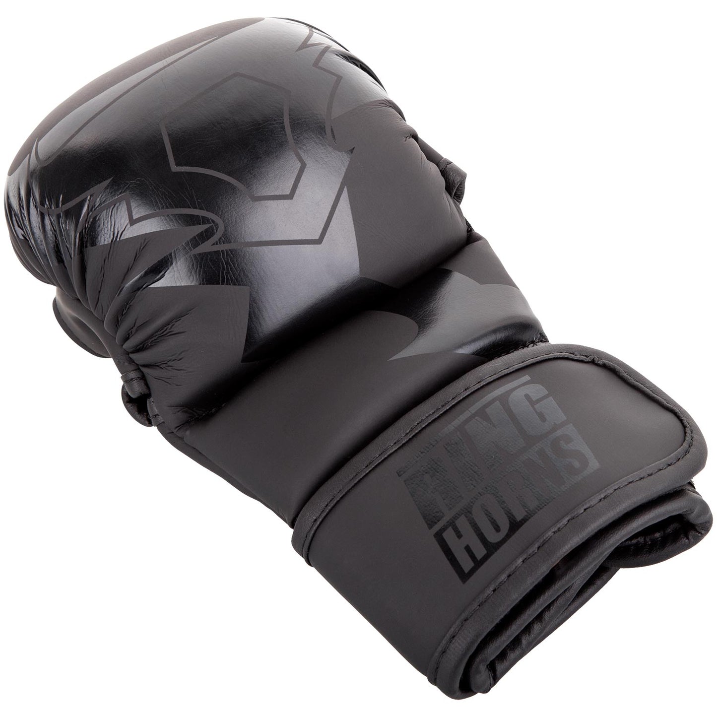 Ringhorns Charger Sparring Handschuhe - Schwarz/Schwarz