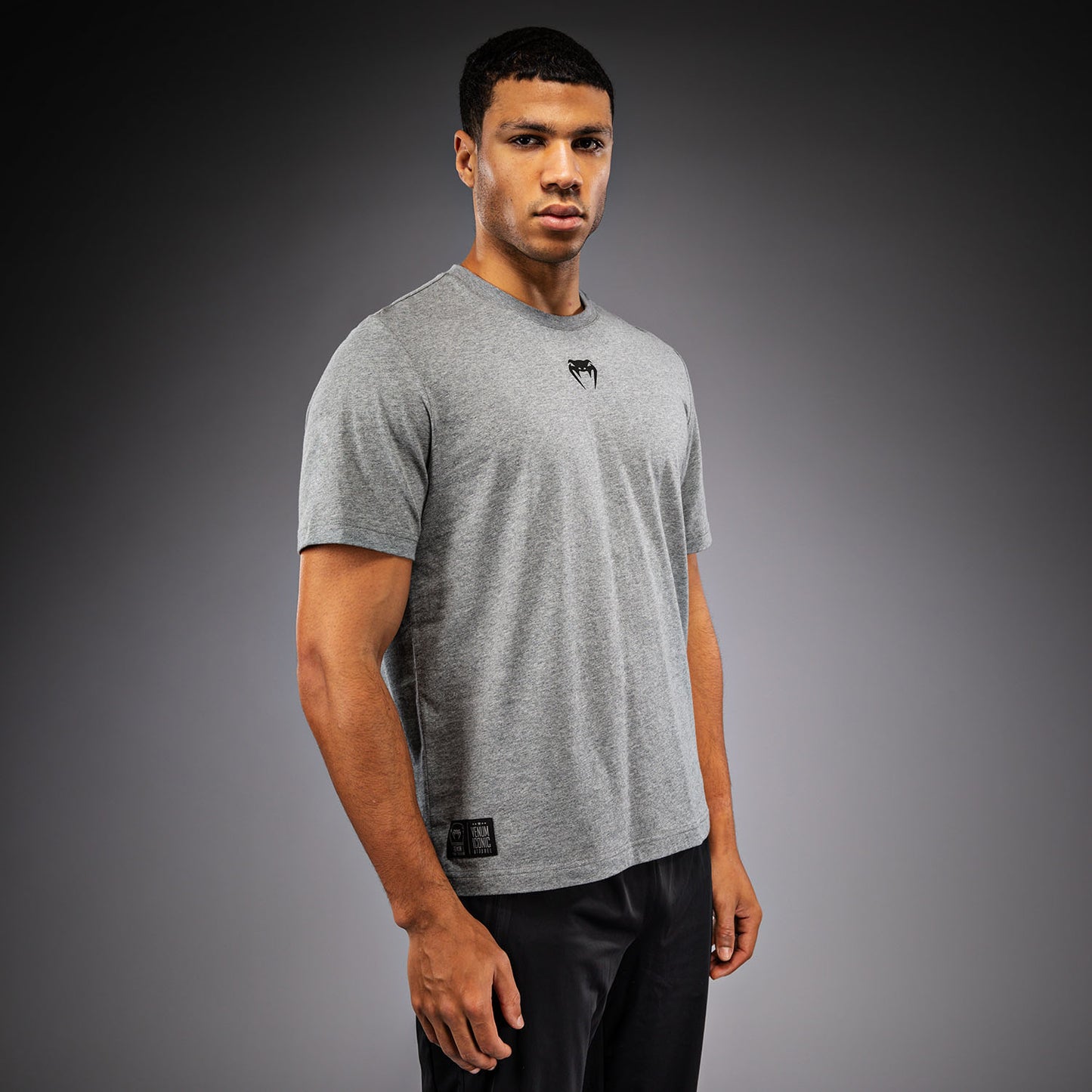 Venum Fight Icon T-Shirt aus Baumwolle - Mélange Grau