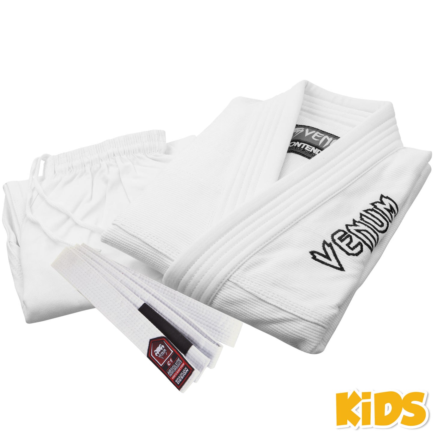 Venum Contender Kids BJJ Gi (Weißer Gürtel angeboten) - Weiß