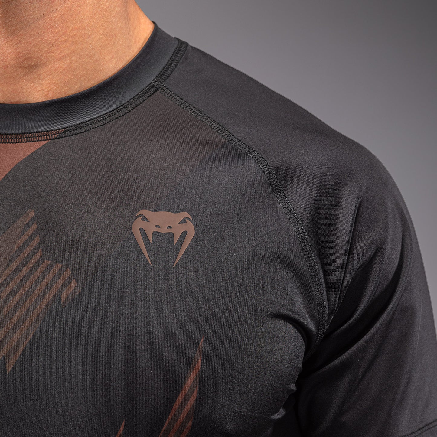 Venum No-Gi 6.0 Dry-Tech T-Shirt Schwarz/Braun