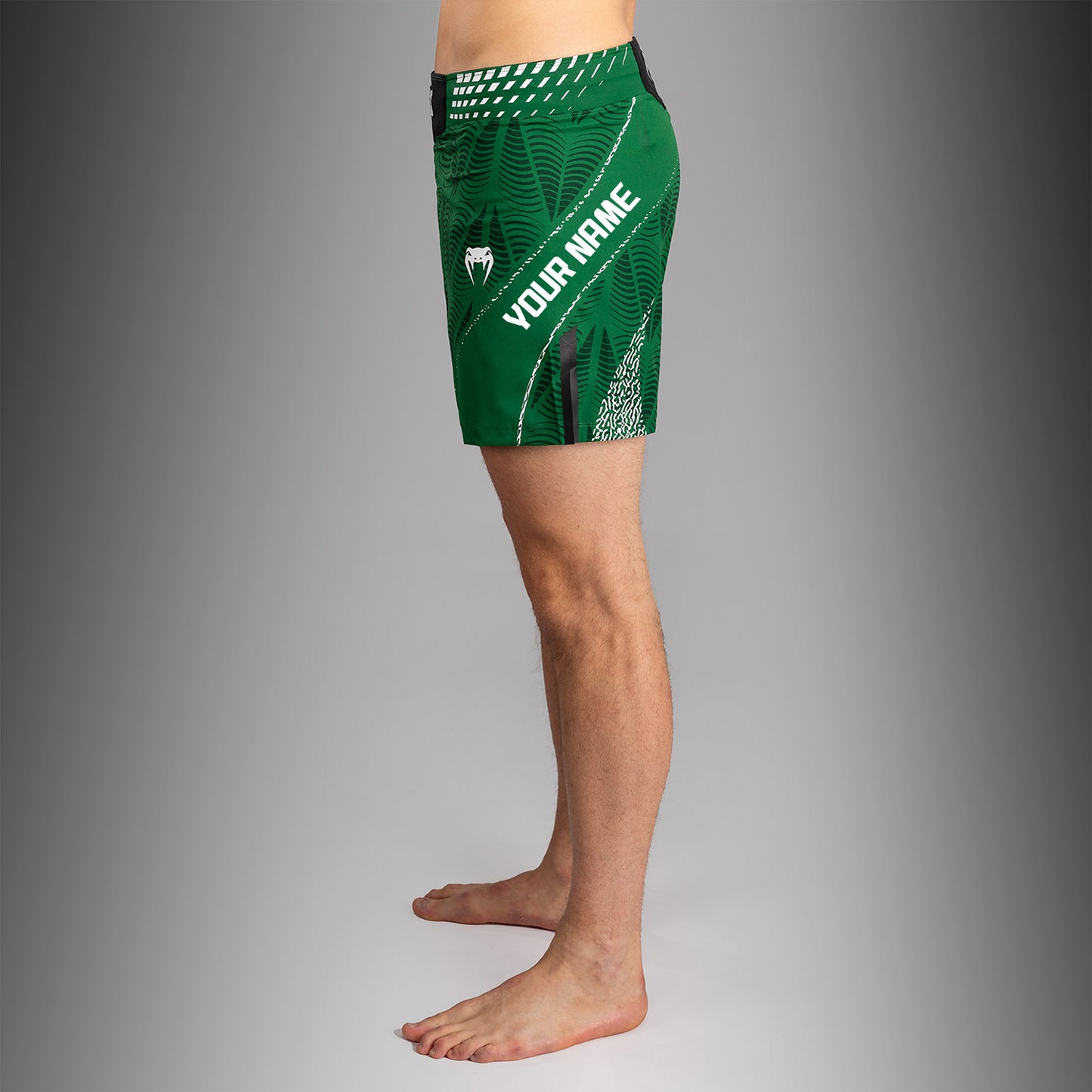 UFC Zenith by Venum Authentic Fight Night Kurze Passform Fight Short Herren Personalisiert - Grün