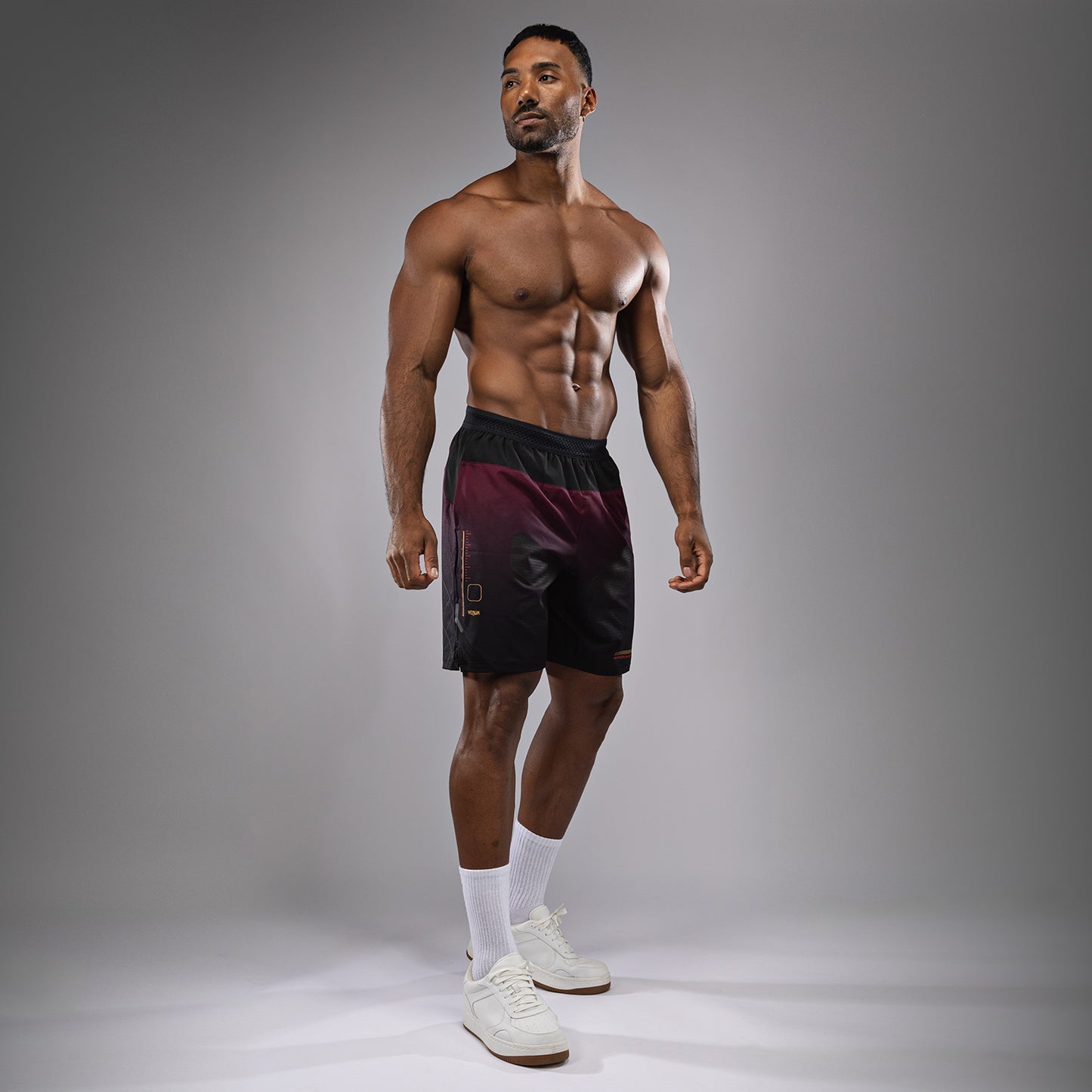 Venum Tactical XT Trainingsshorts - Schwarz/Burgund/Gold