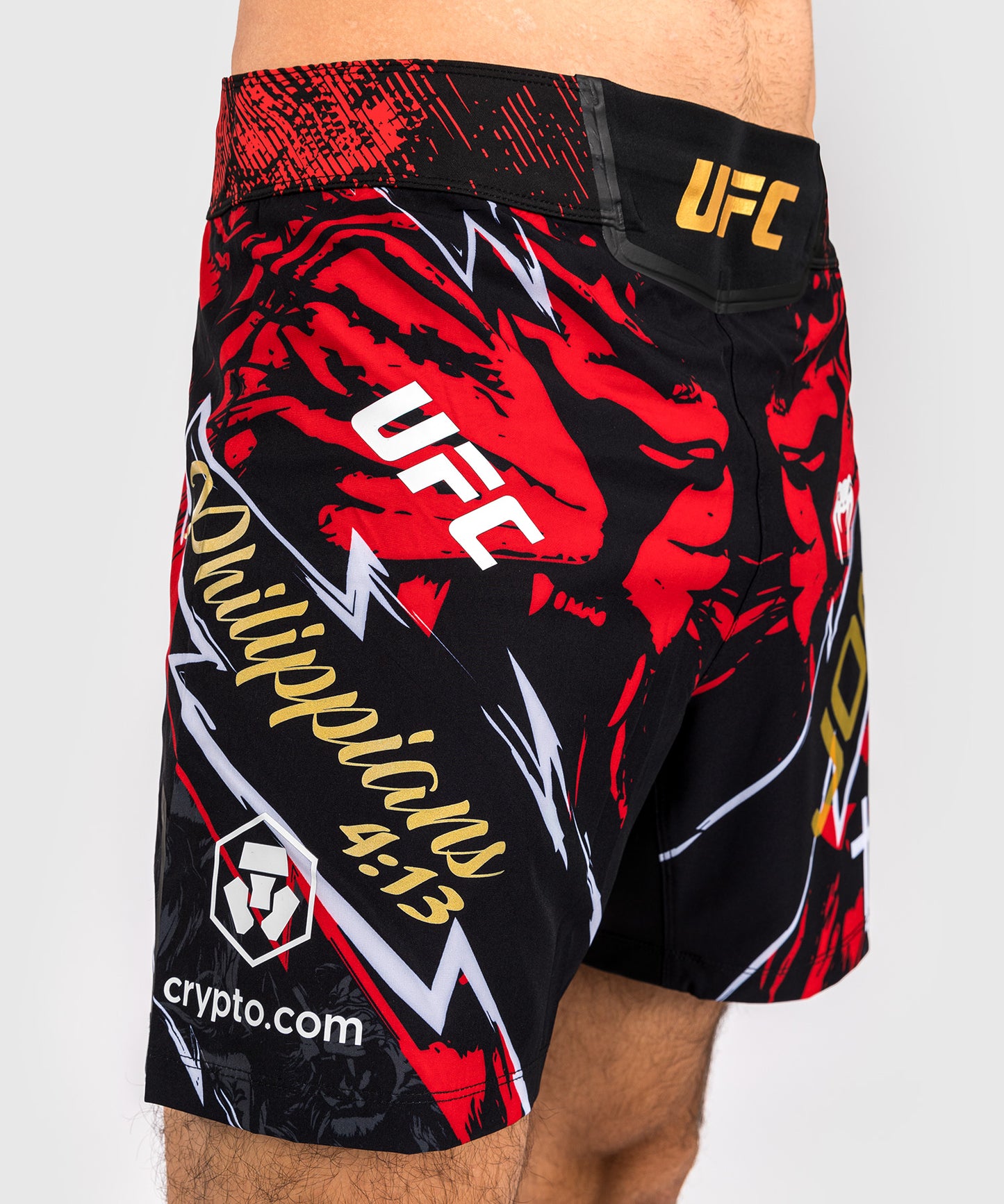 UFC Unrivaled by Venum Jon Jones Unisex Short Fit Fight Short - Rot