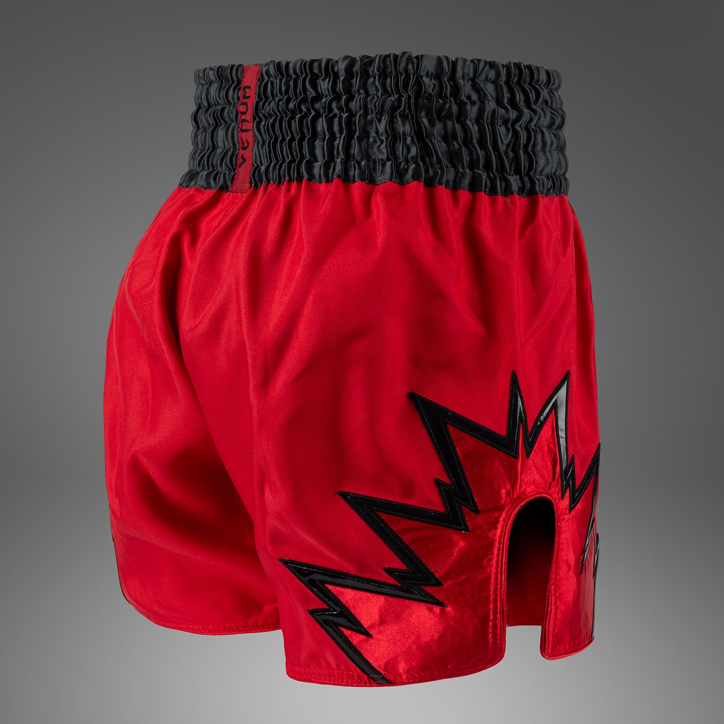 Venum Inferno Muay Thai Shorts - Rot/Charcoal Grau/Schwarz