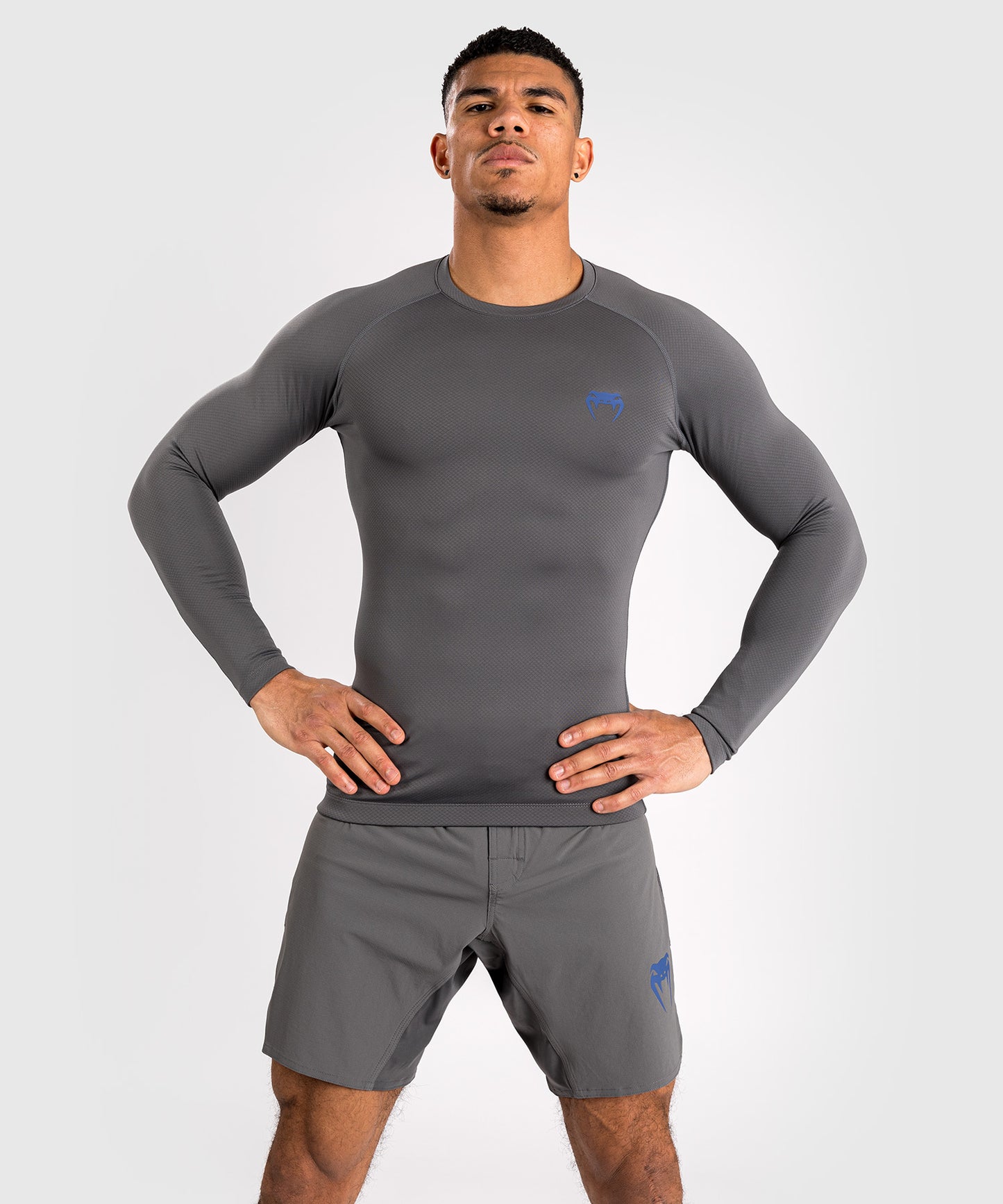 Venum Contender Herren Langärmeliger Rashguard - Grau