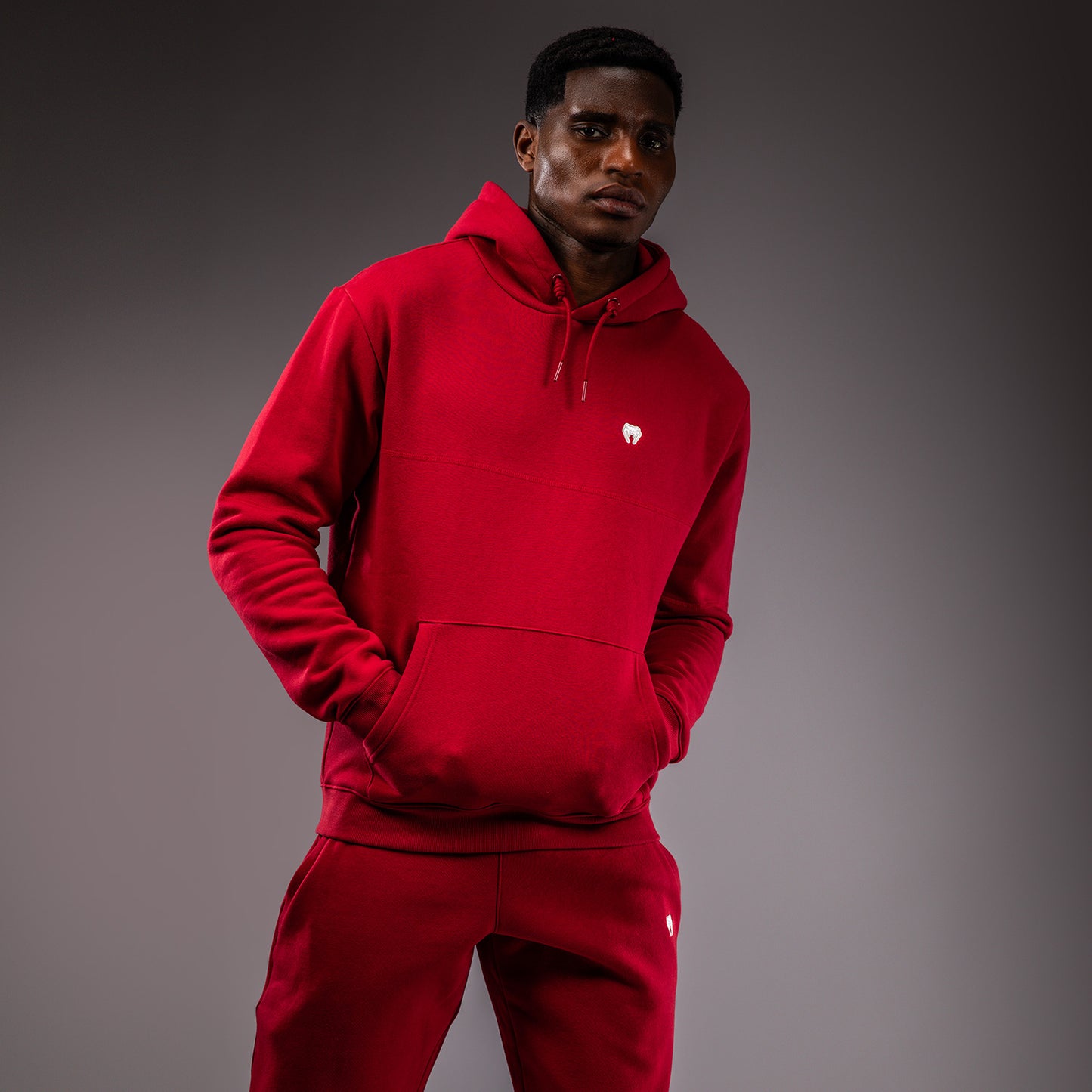 Venum Silent Power Hoodie - Kirschrot