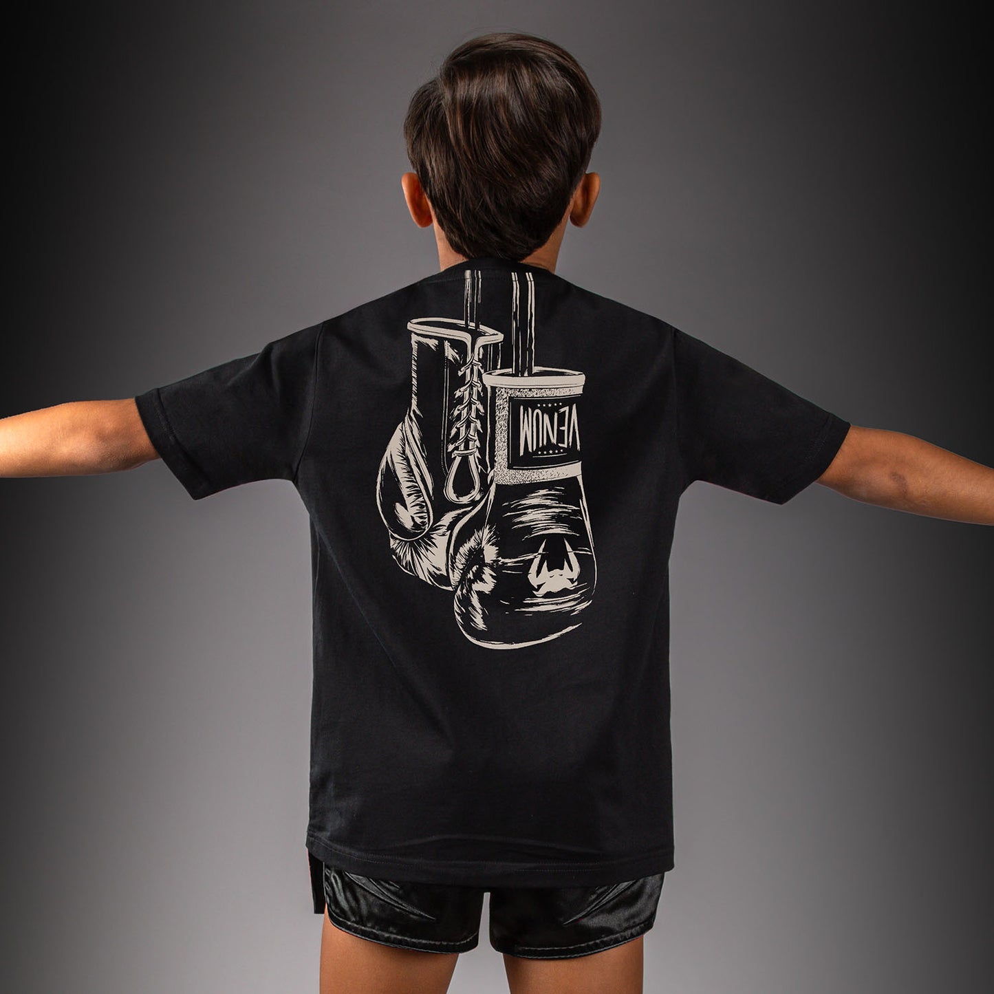 Venum Fight Icon T-Shirt aus Baumwolle - Schwarz