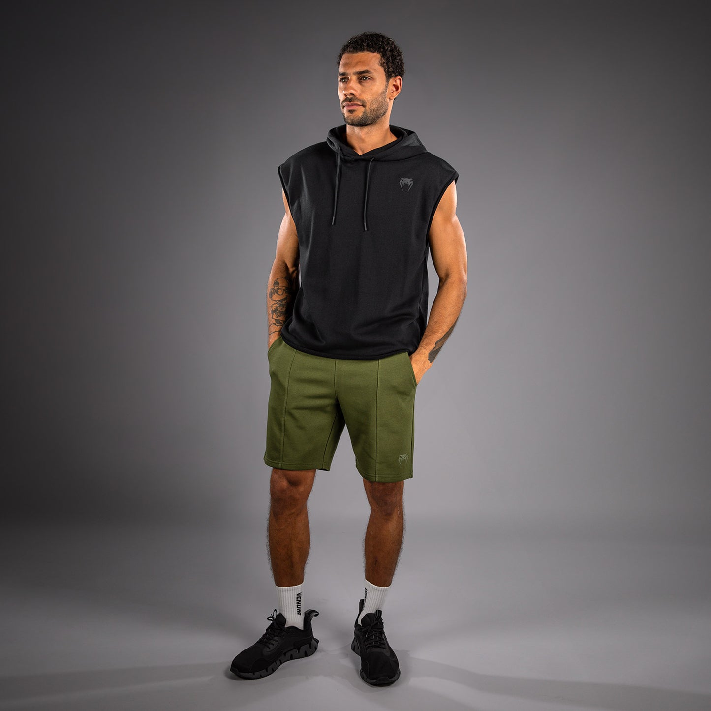 Venum Divide Ärmelloser Kapuzenpullover - Schwarz