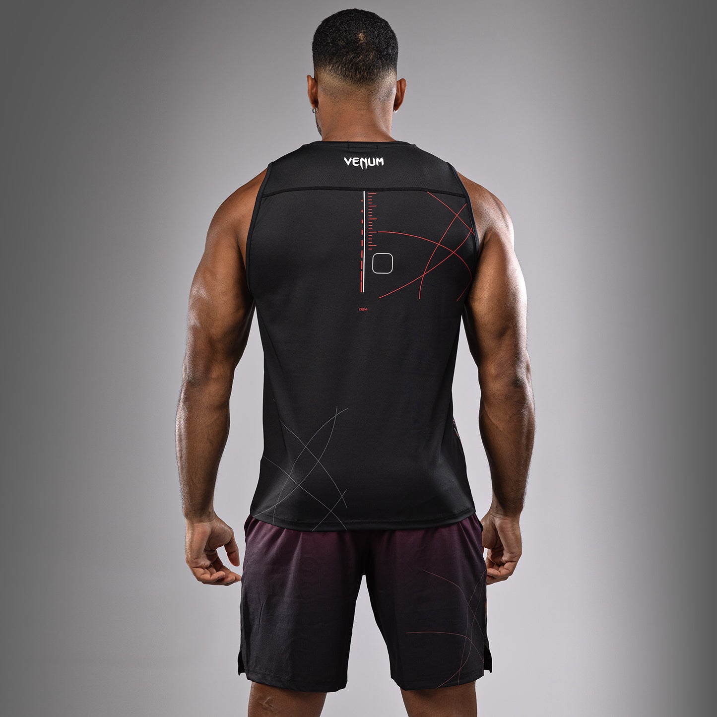 Venum Tactical XT  Herren Dry Tech Tanktop - Schwarz/Feuerrot
