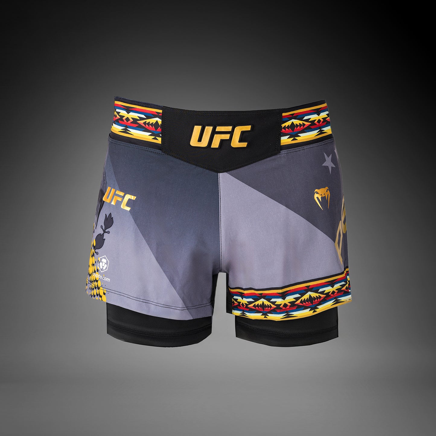 UFC Unrivaled by Venum Julianna Peña Frauen kurz Fit Fight Short - Schwarz
