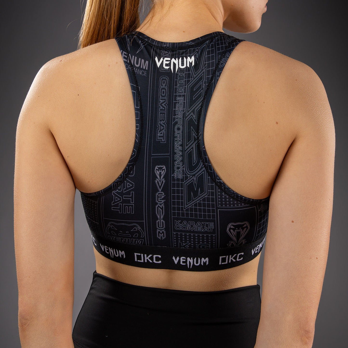 Karate Combat by Venum Sport-BH – Schwarz/Grau