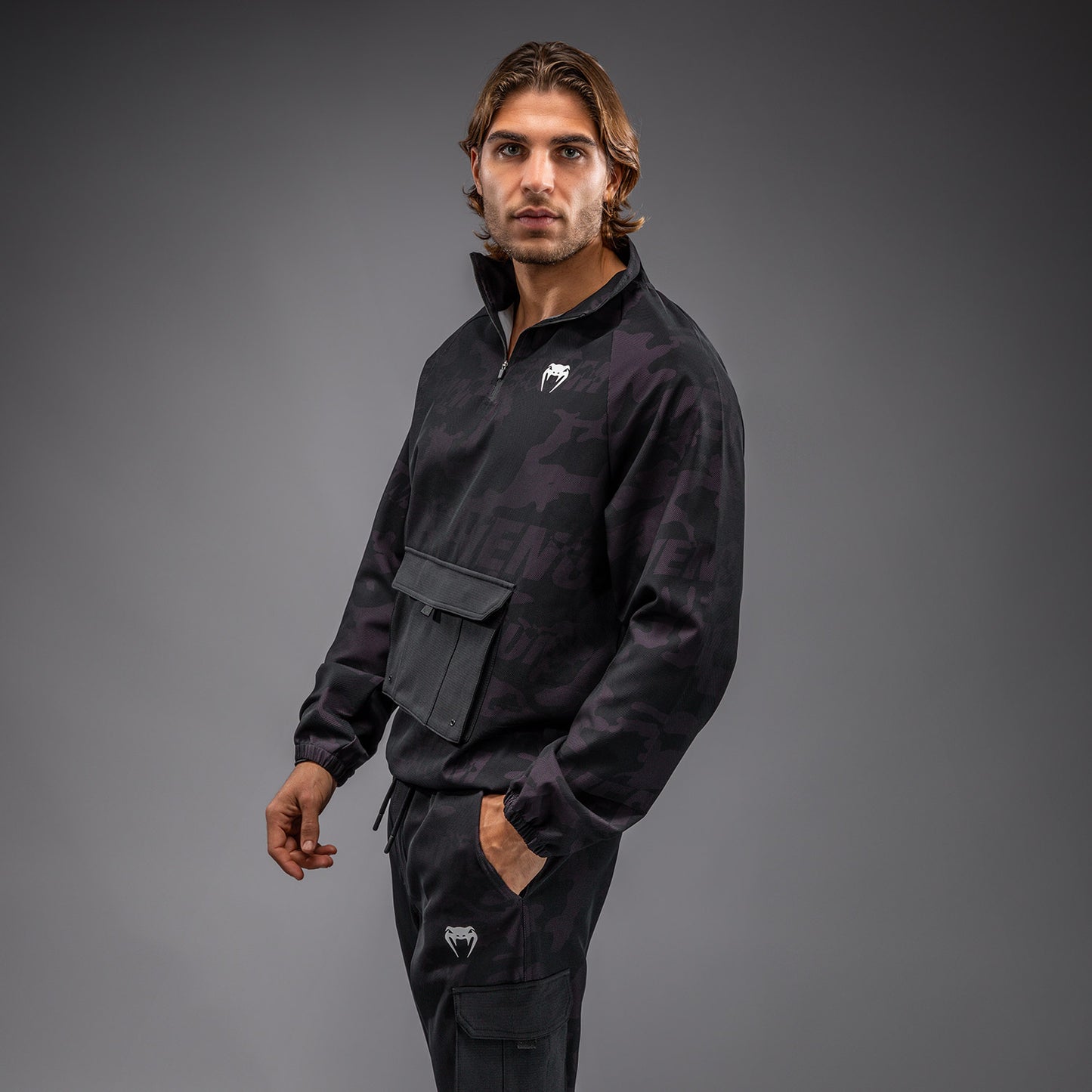 Venum Trooper Herren Trainingsanzug Jacke - Schwarz/Lila