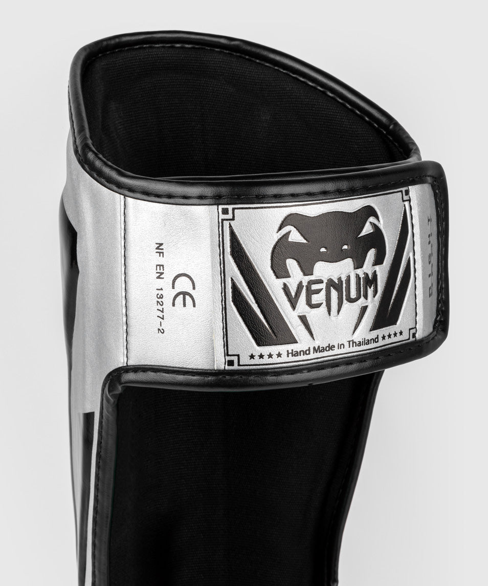Venum Elite Standup Schienbeinschoner - Silber/Schwarz
