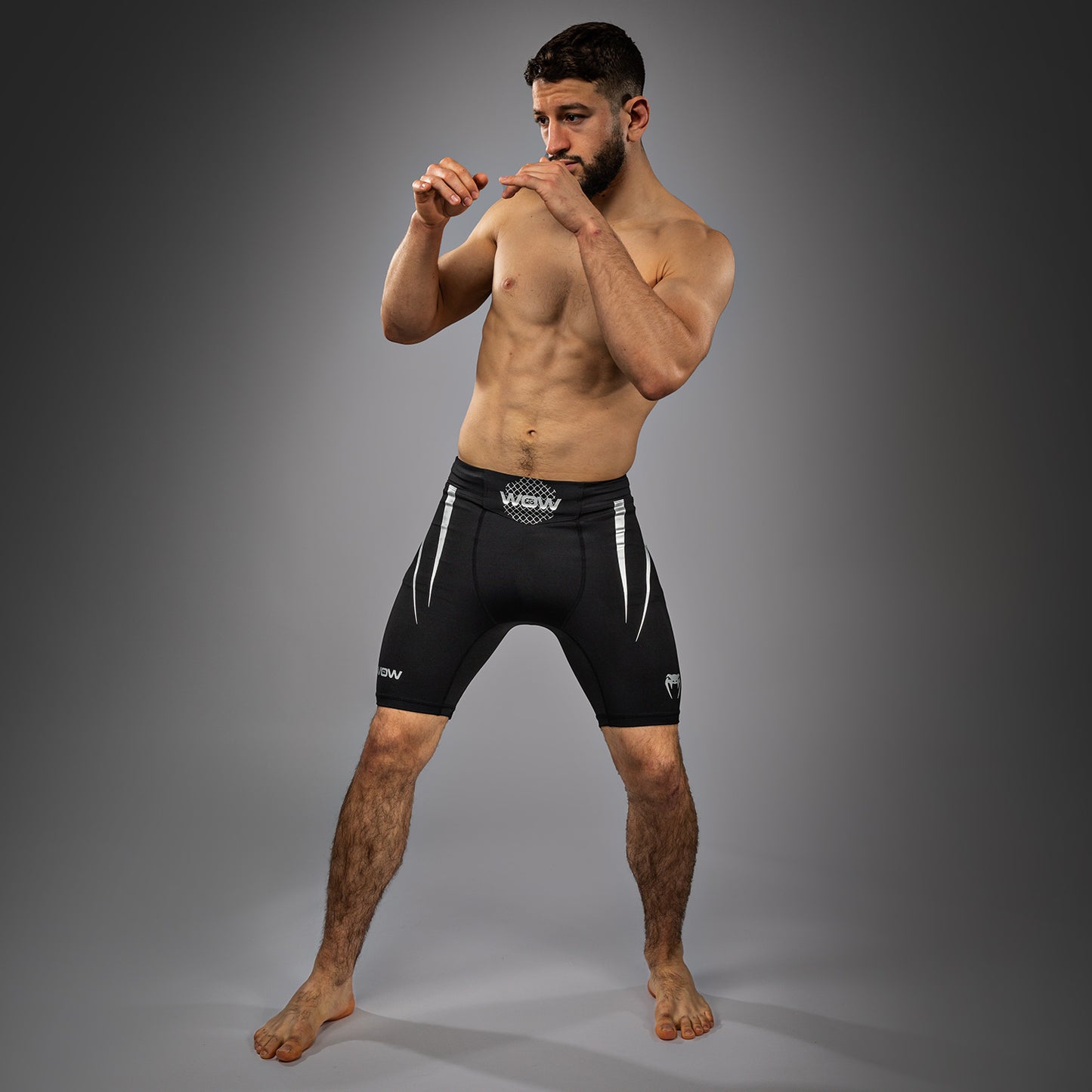Venum x WOW FC Herren Vale Tudo Shorts - Schwarz/ Grau