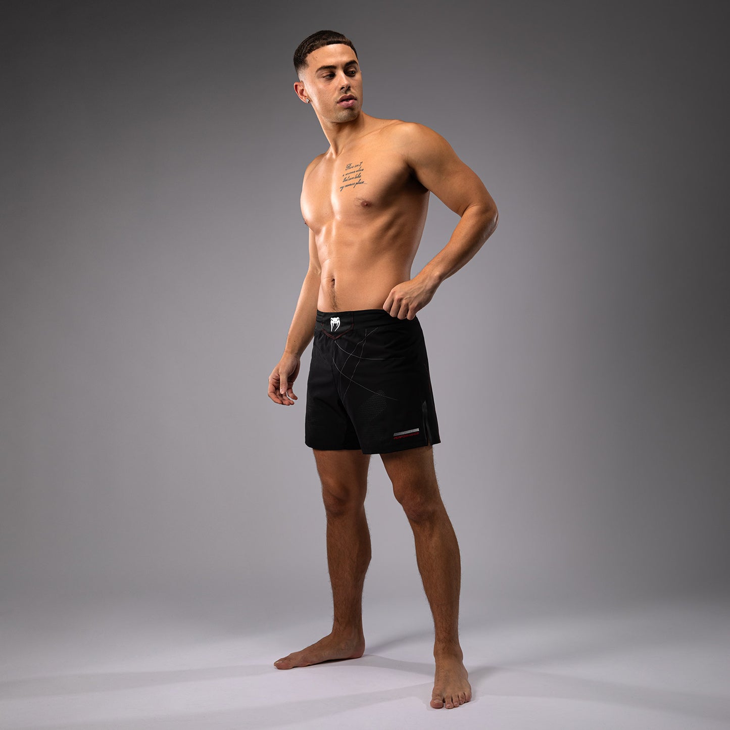 Venum Tactical XT Fightshorts für Männer - Schwarz/Feuerrot