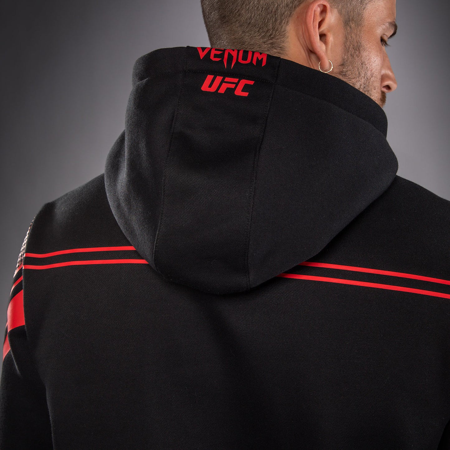 Venum UFC Unity by Venum Authentic Fight Week Herren-Kapuzenpullover - Schwarz